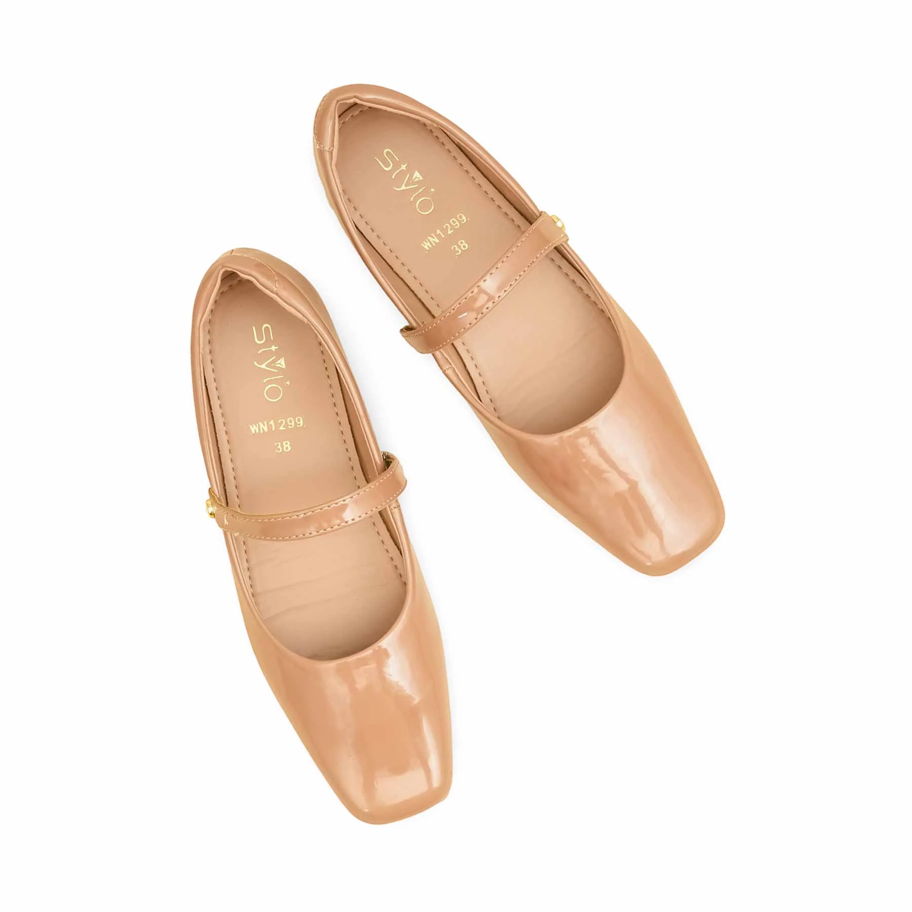 Beige Pumps For Ladies WN1299 - Image 5