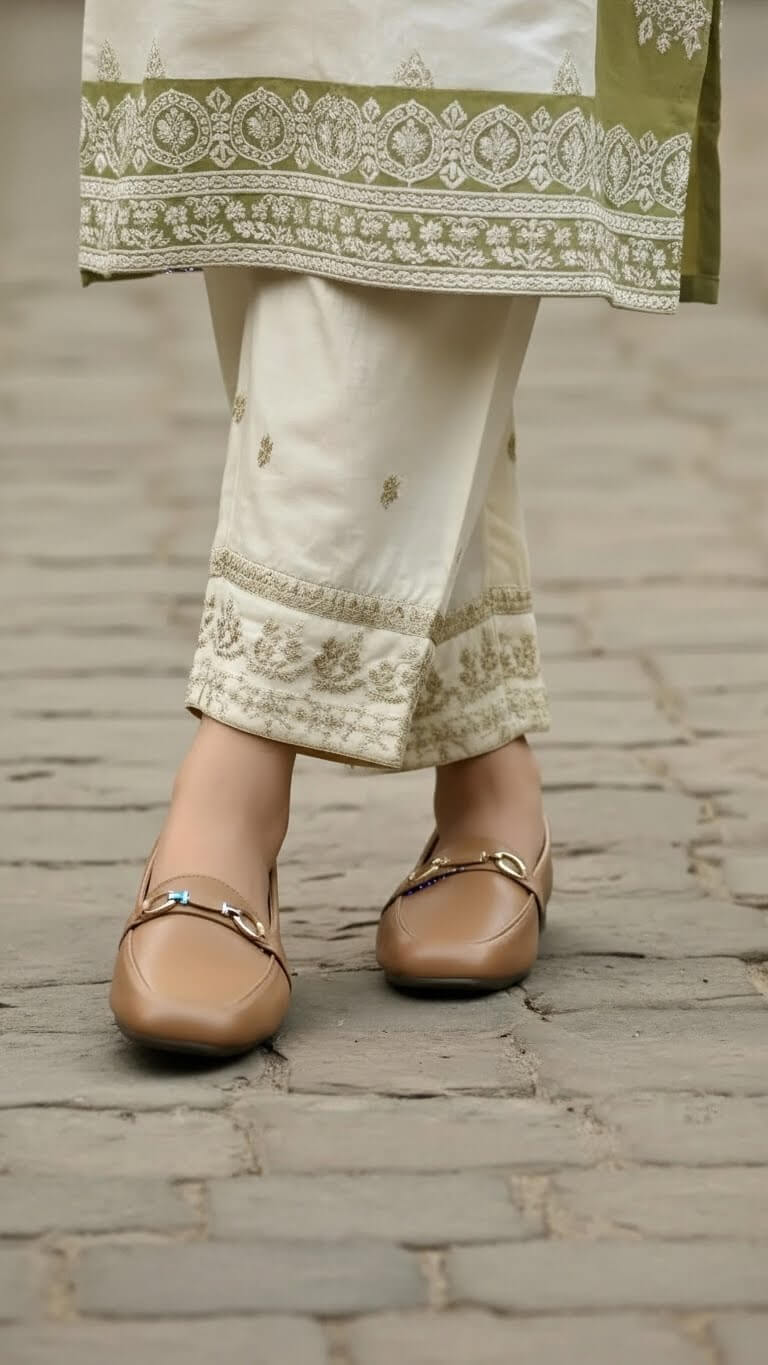 Beige Pumps For Women WN1262 - Image 2