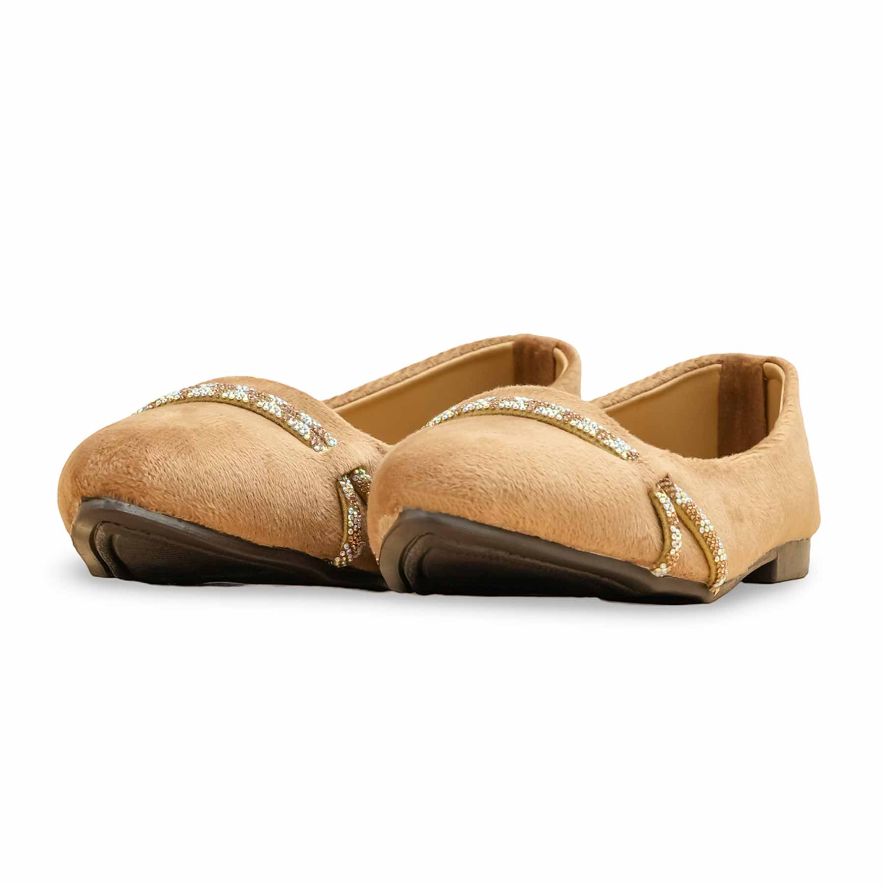 Beige Pumps For Women WN1264 - Image 3