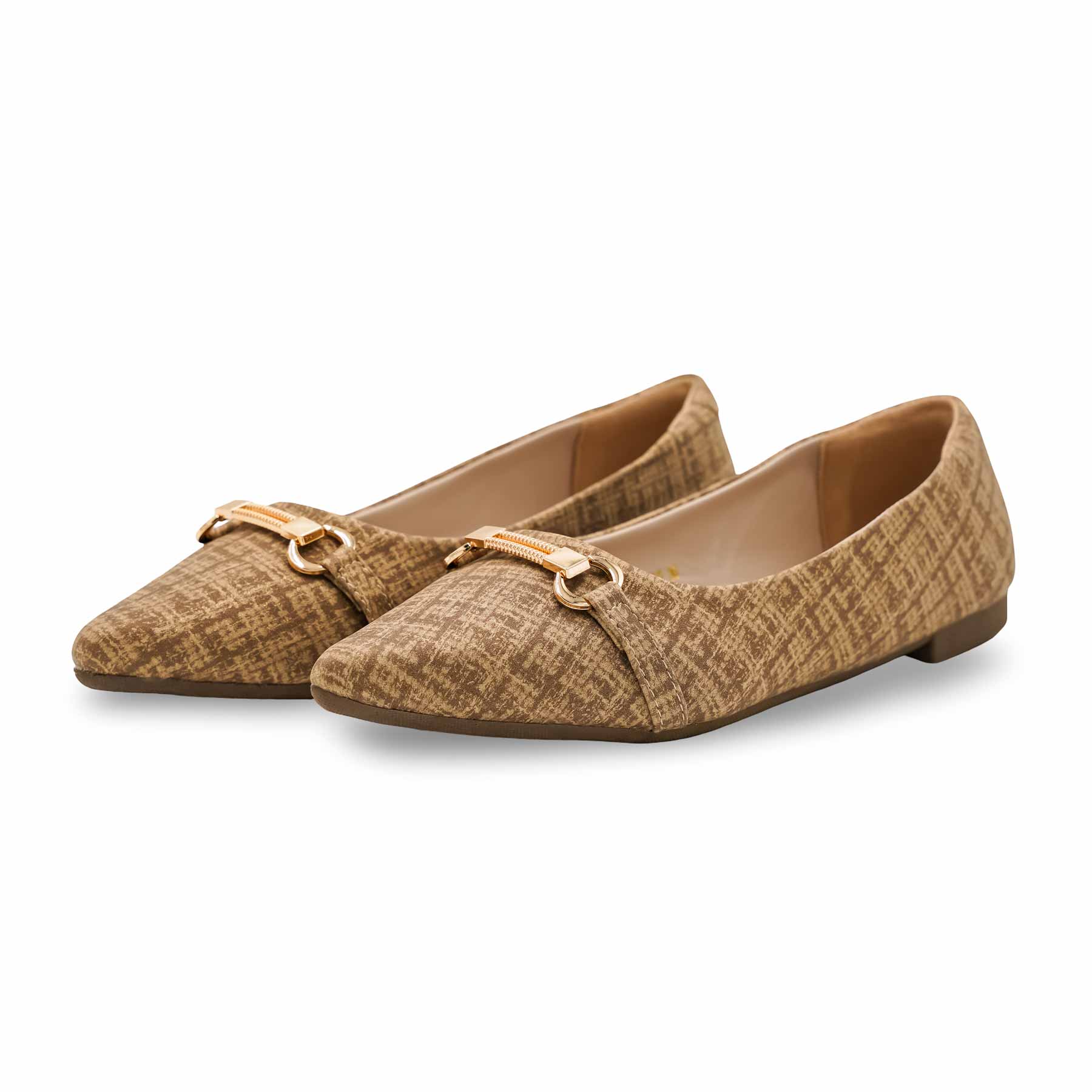 Beige Pumps For Women WN1295 - Image 3