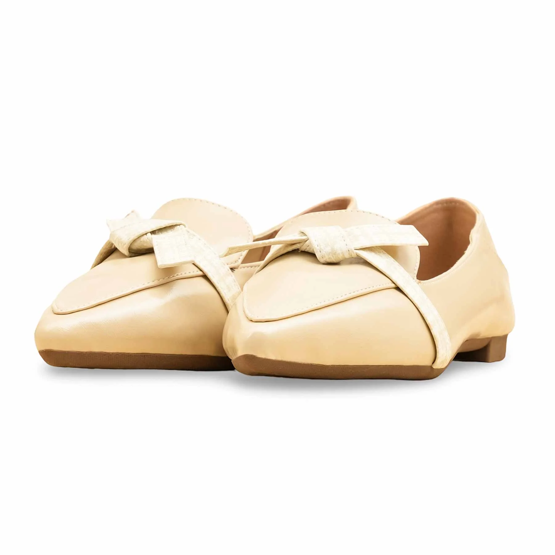 Beige Pumps For Women WN1326 - Image 4