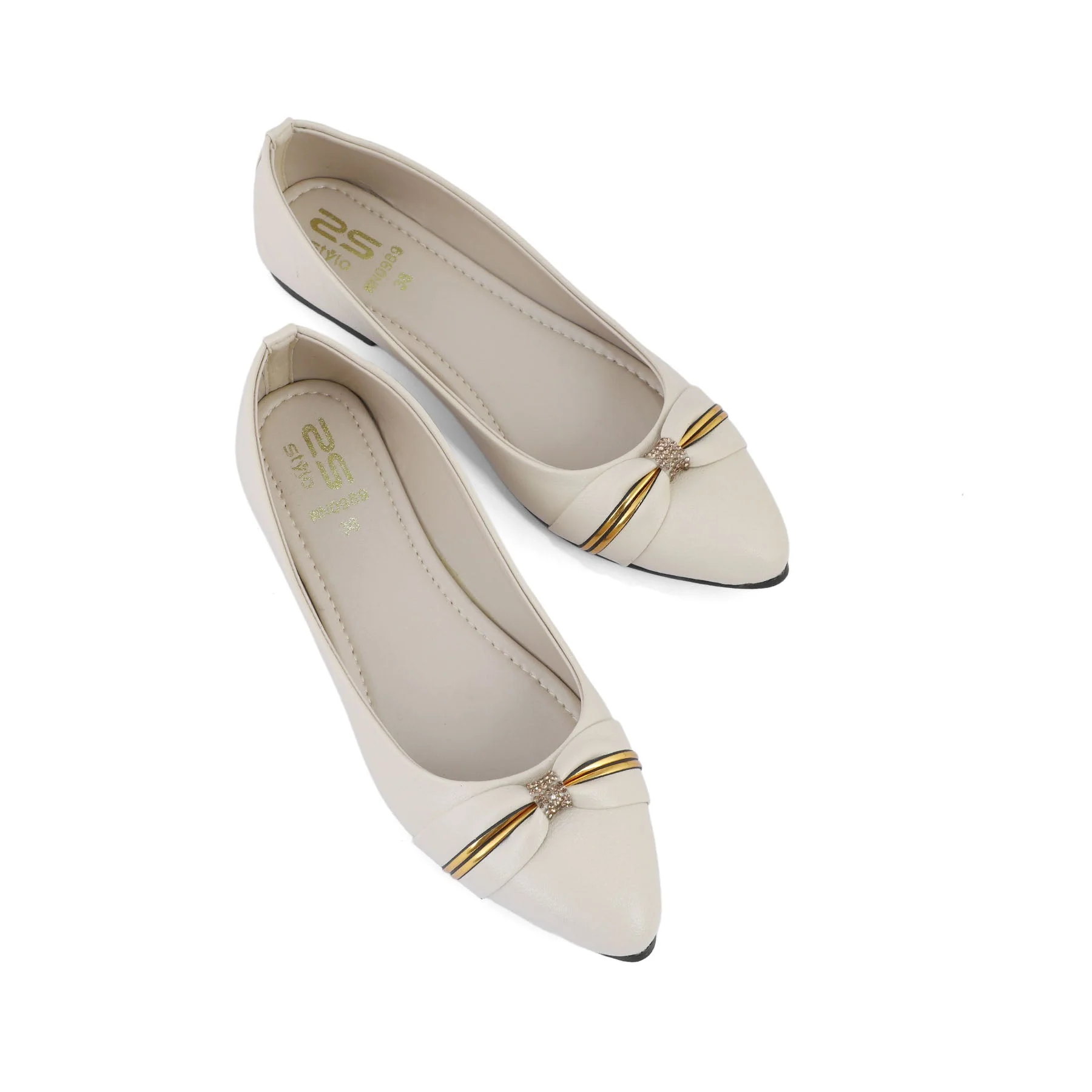 Beige Pumps WN0989 - Image 4