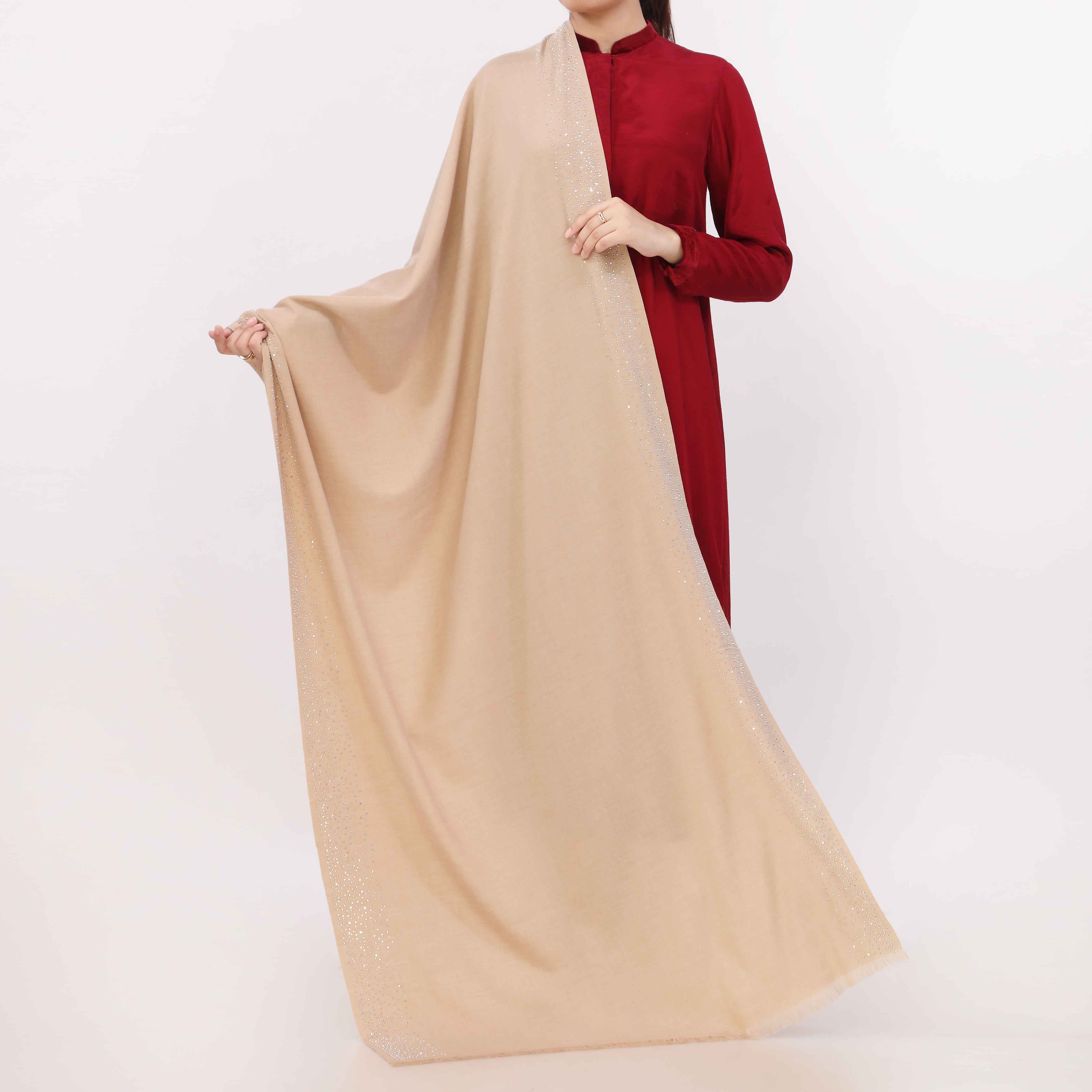 Beige Soft Feel Stole PW5804 - Image 2