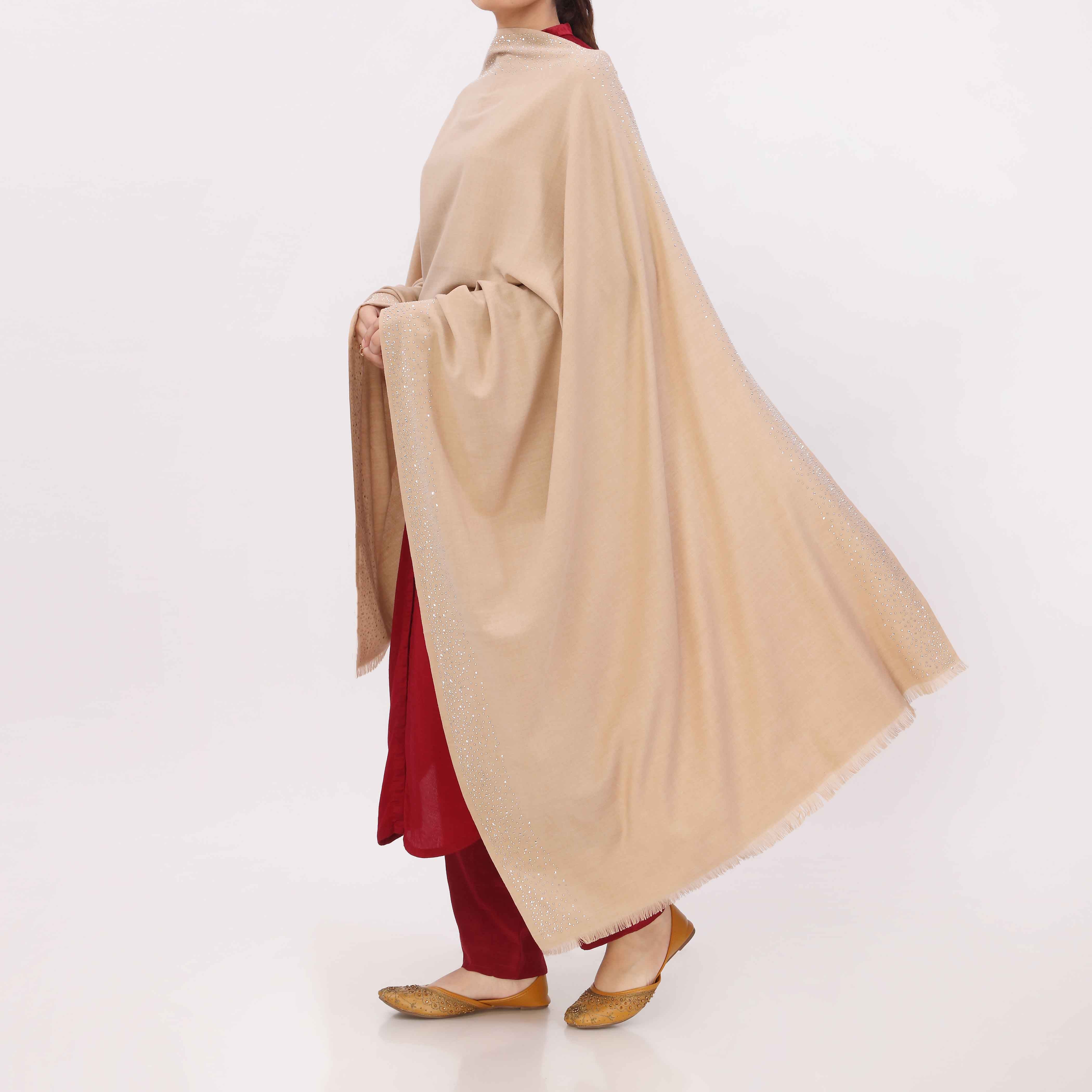 Beige Soft Feel Stole PW5804 - Image 3