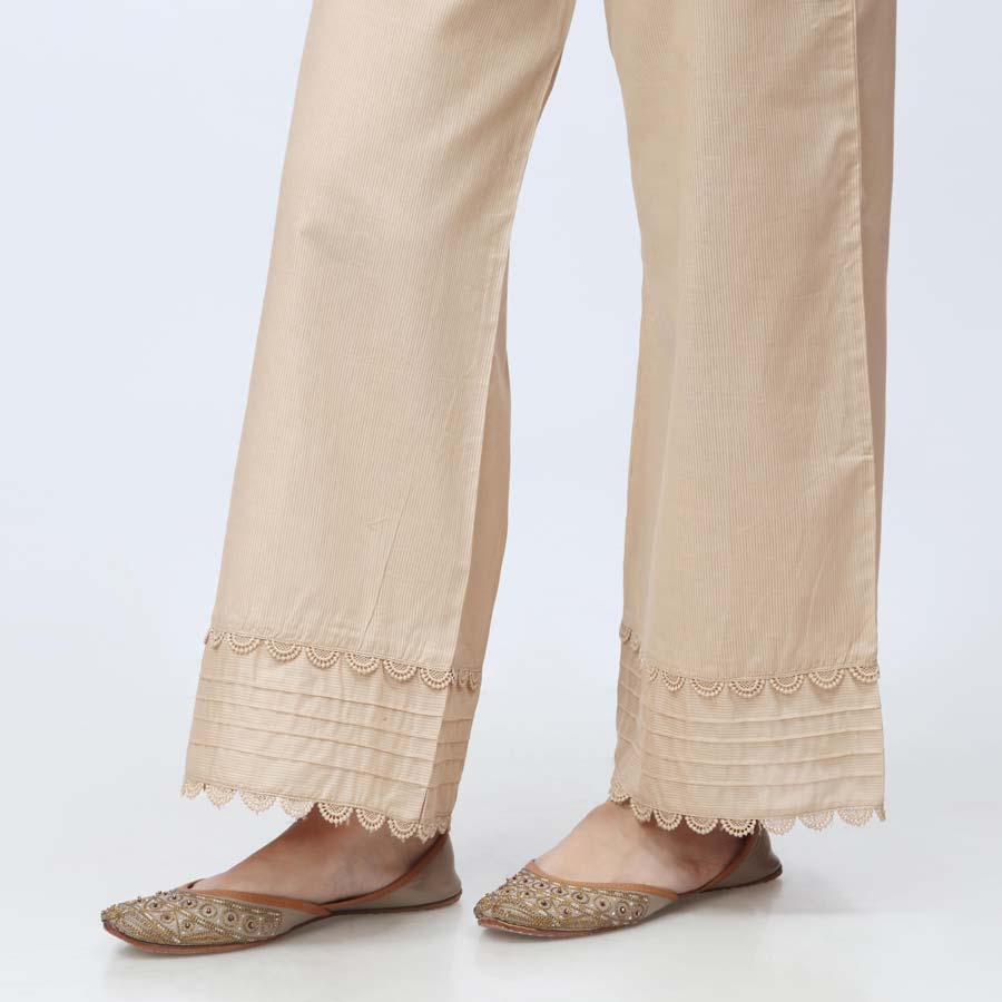 Beige Striper Broshia Straight Fit Trouser PW3622 - Image 3