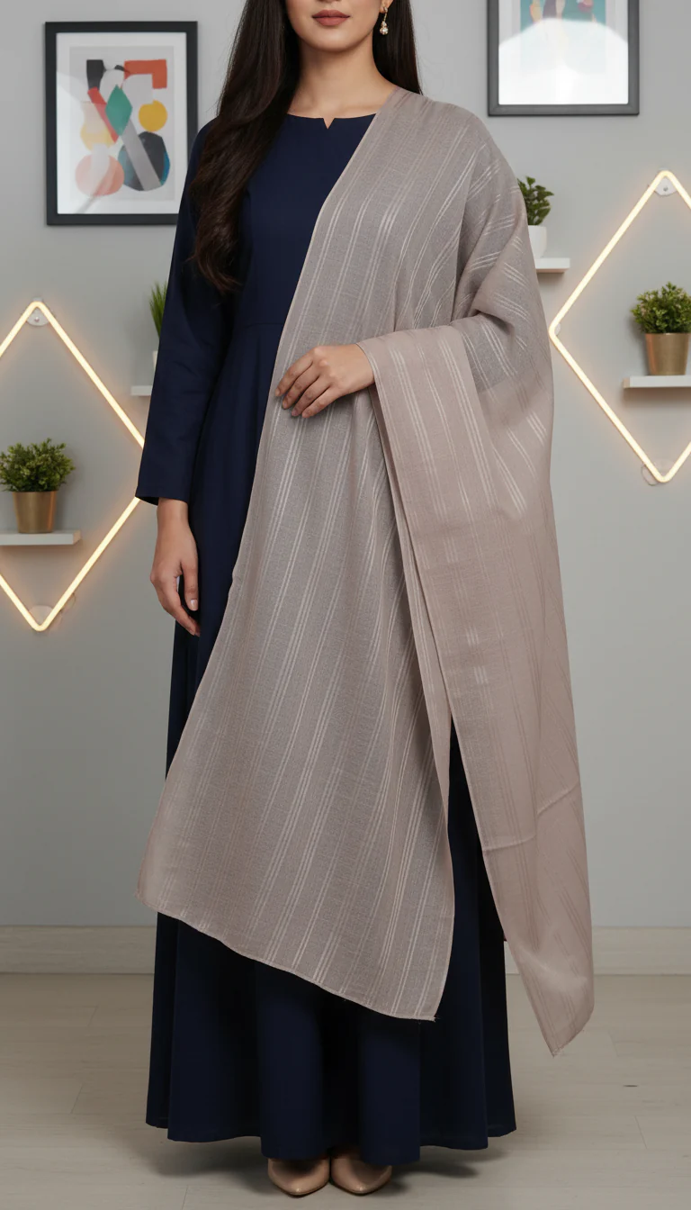 Beige Summer Stole PD6107 - Image 2