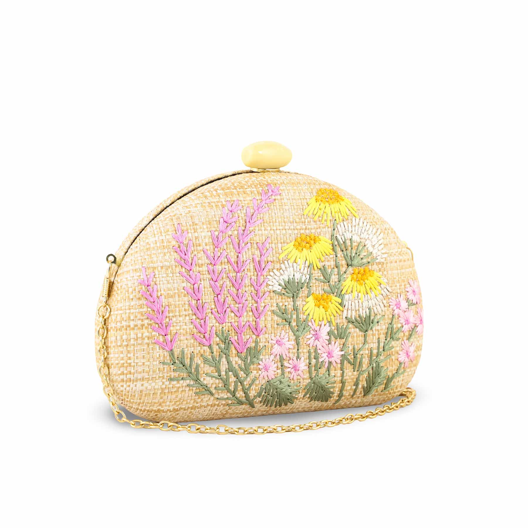 Beige Women Fancy Clutch P24388 - Image 3
