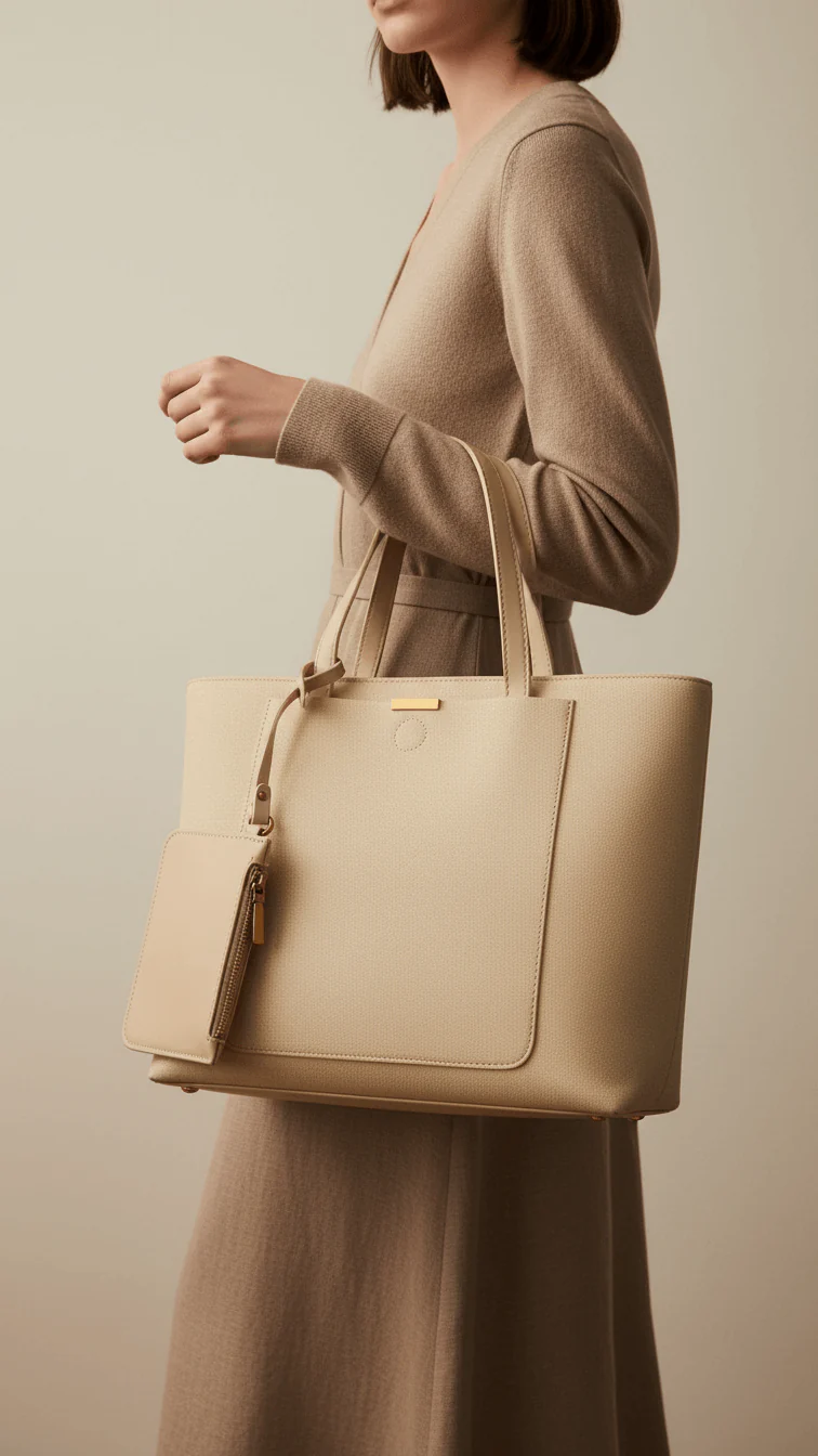 Beige Women Formal Shoulder Bag P36227