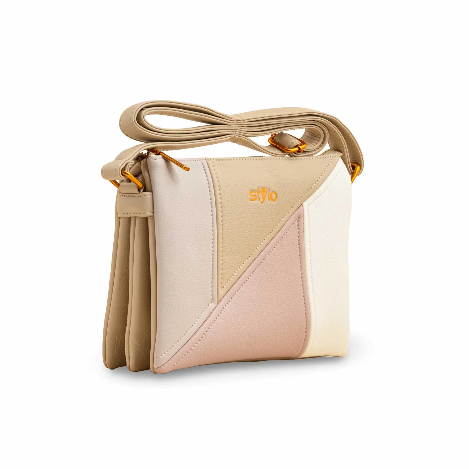 Beige Women Formal Shoulder Bag P36367 - Image 2