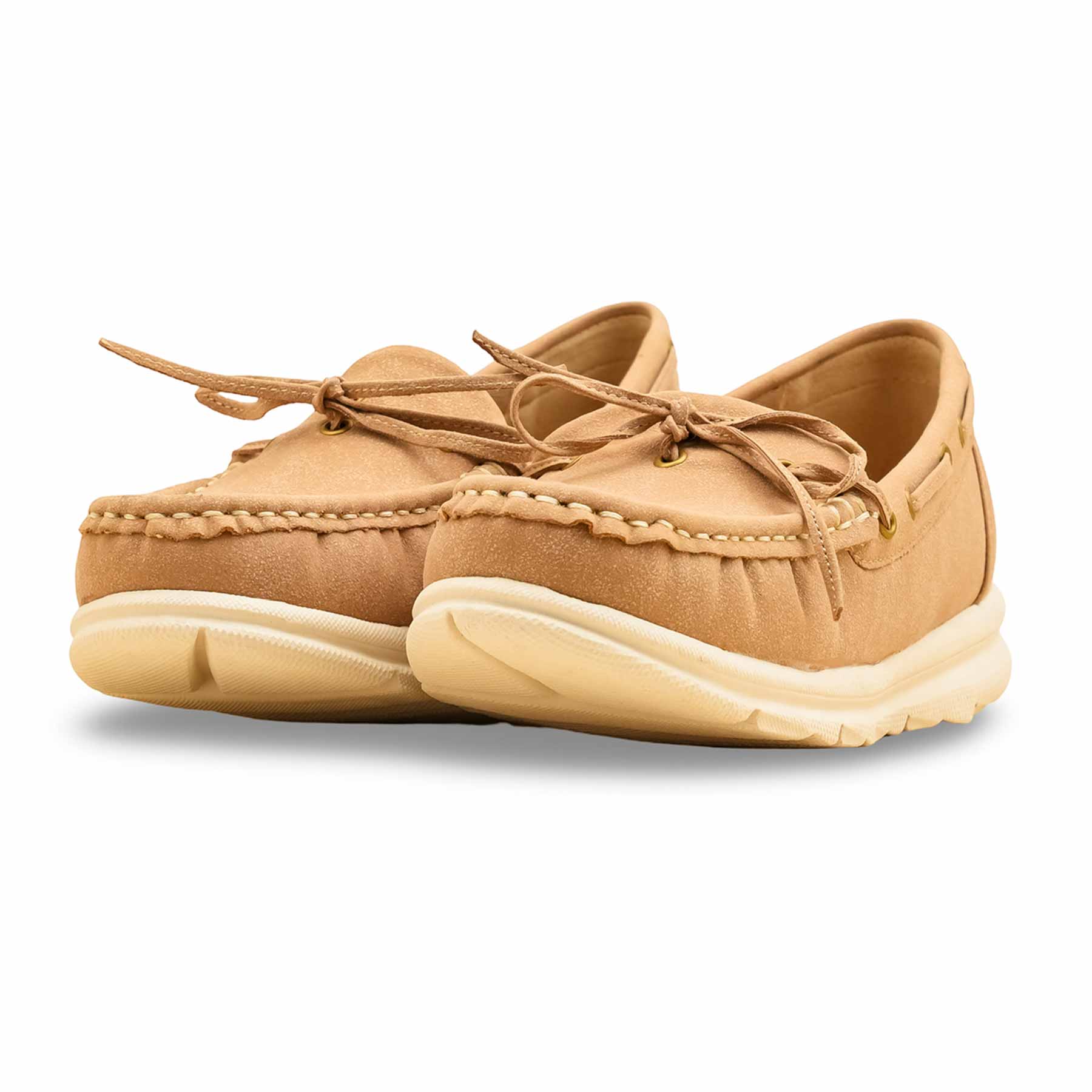 Beige Women Moccasin WN4486 - Image 3