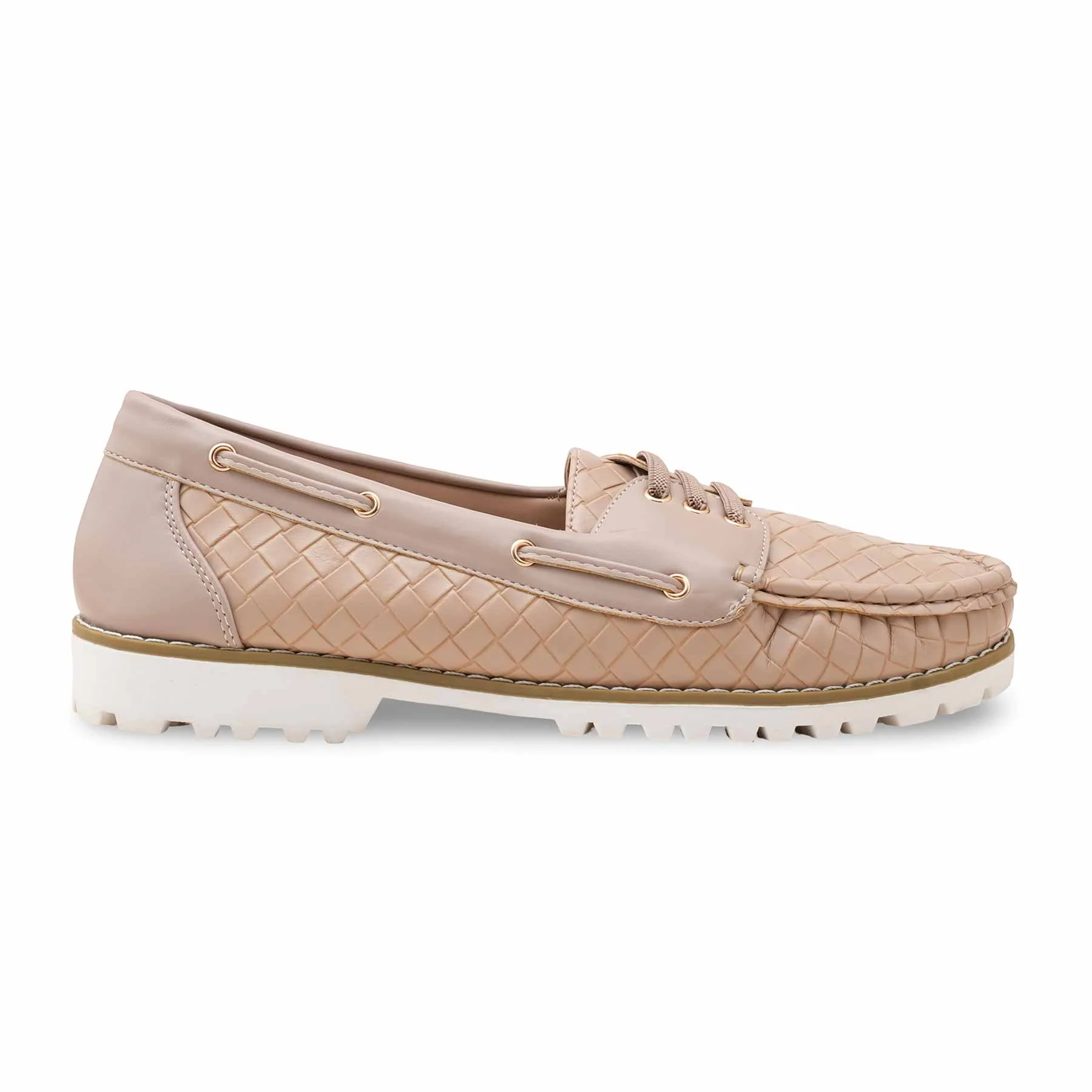 Beige Women Moccasin WN4523 - Image 2