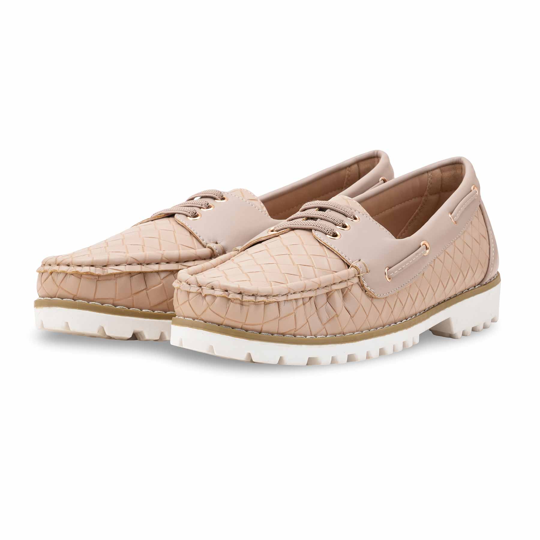 Beige Women Moccasin WN4523 - Image 3