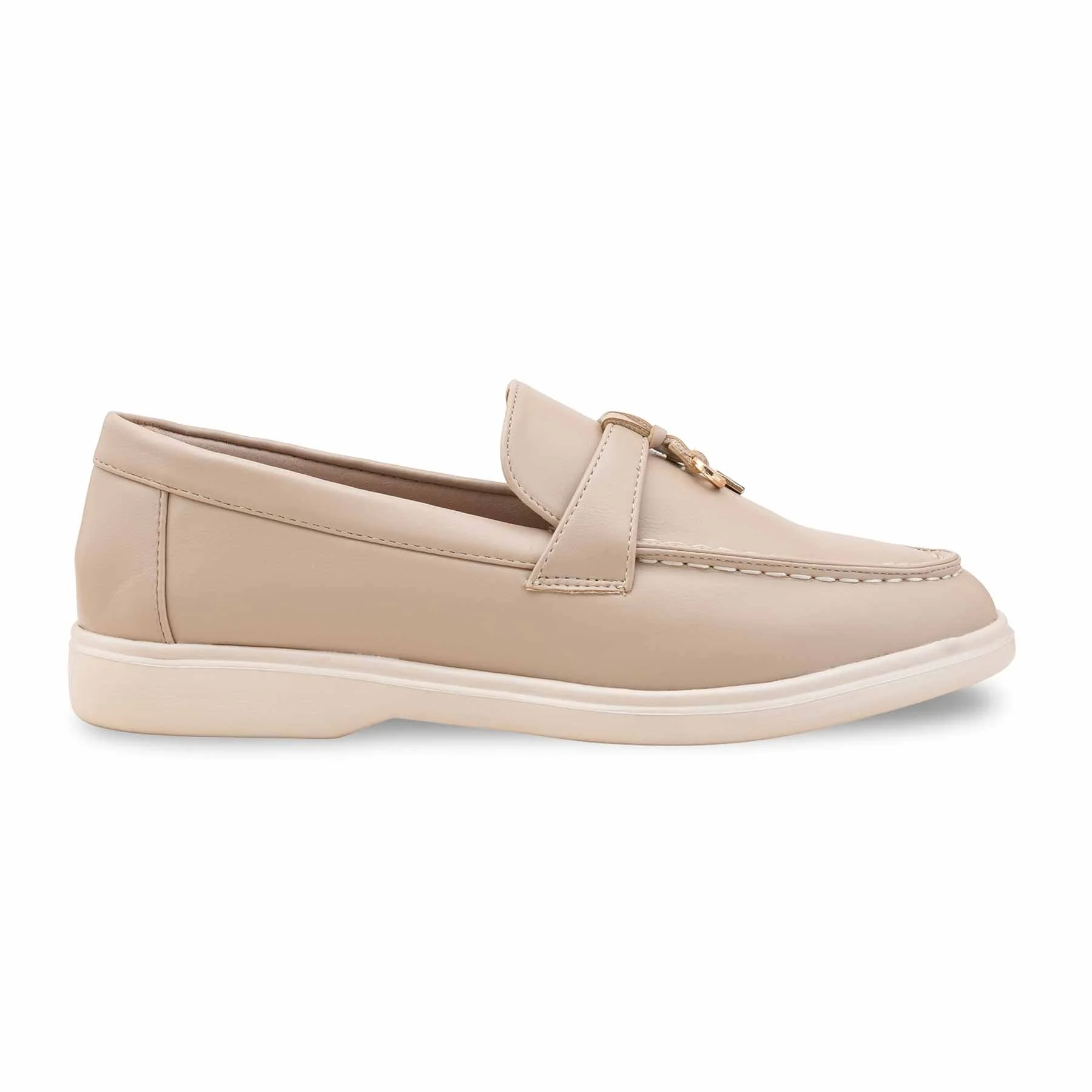 Beige Women Moccasin WN4524 - Image 2