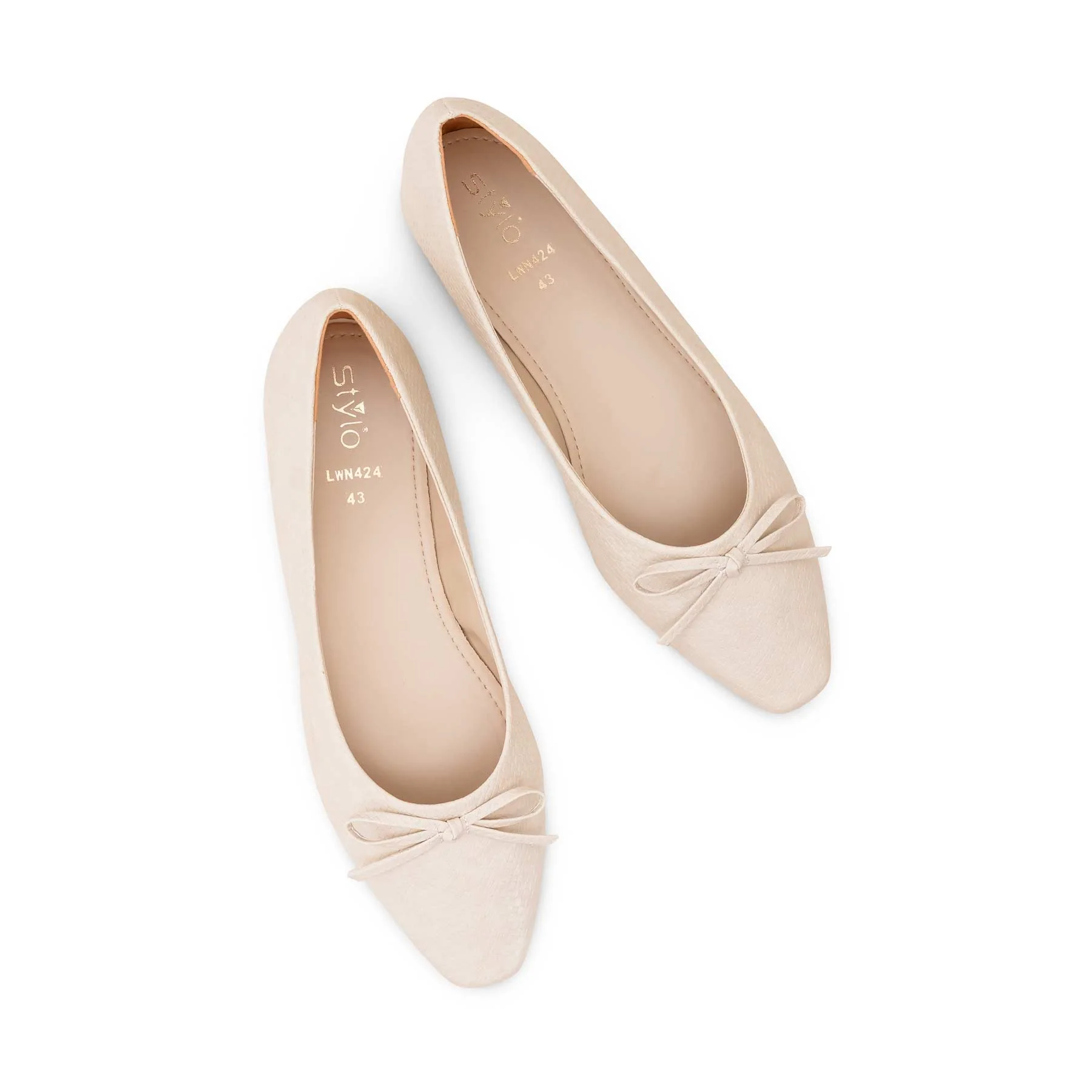 Beige Women Pumps LWN424 - Image 6