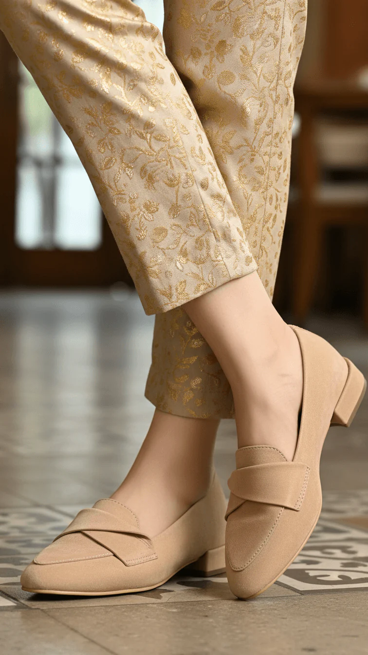 Beige Women Pumps WN1300 - Image 2