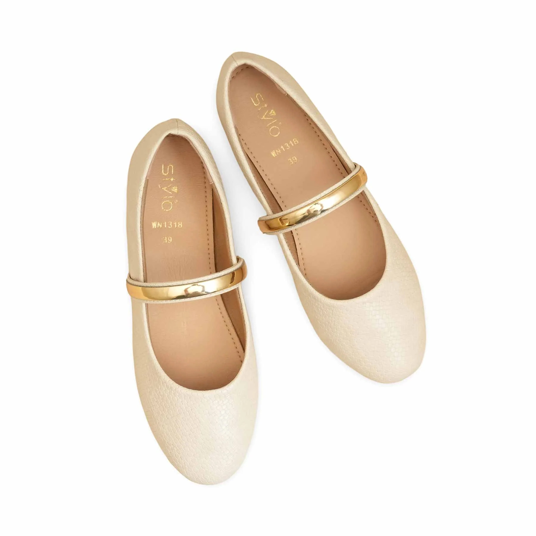 Beige Women Pumps WN1318 - Image 5