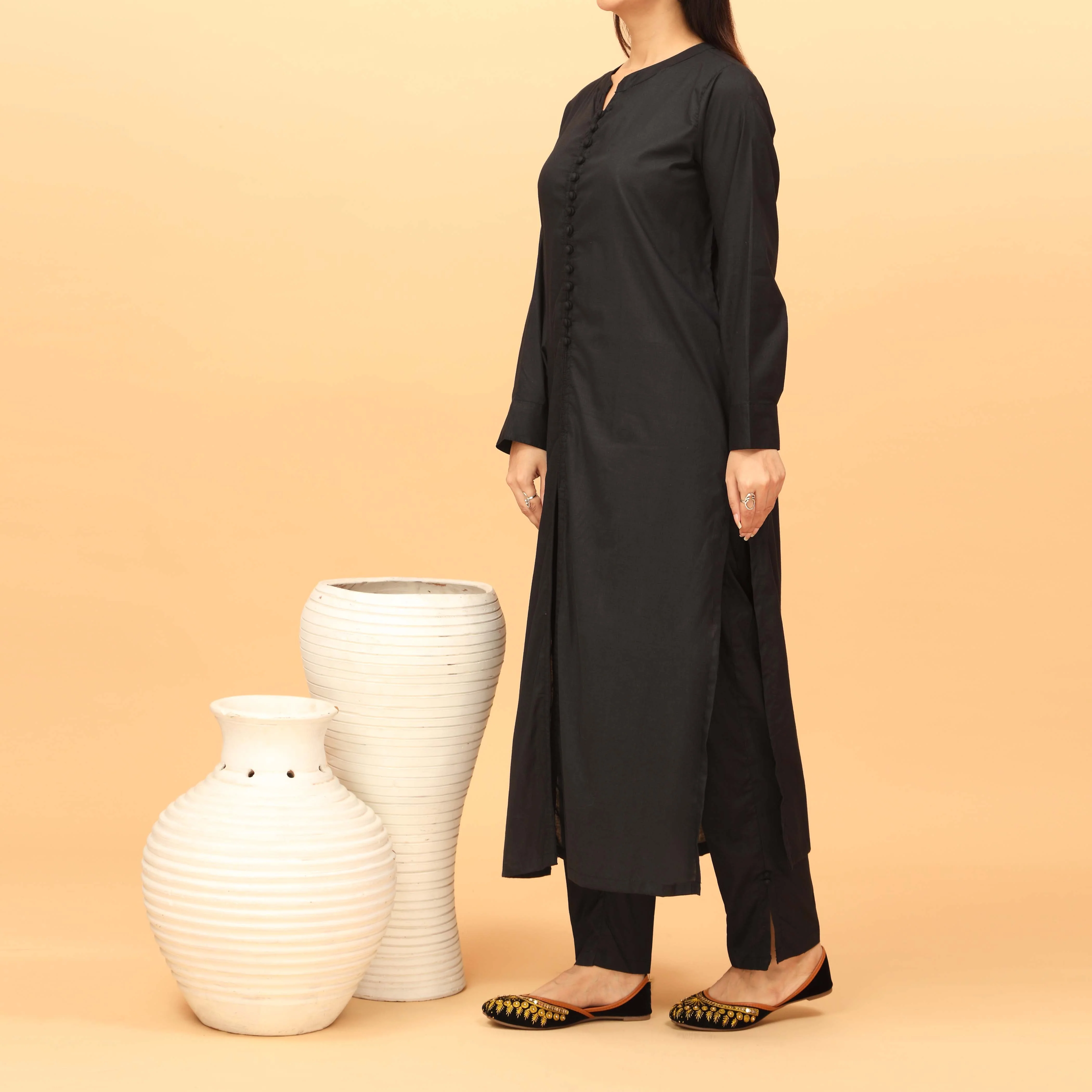 2PC Embellished Cambric Suit PS4928 - Image 2