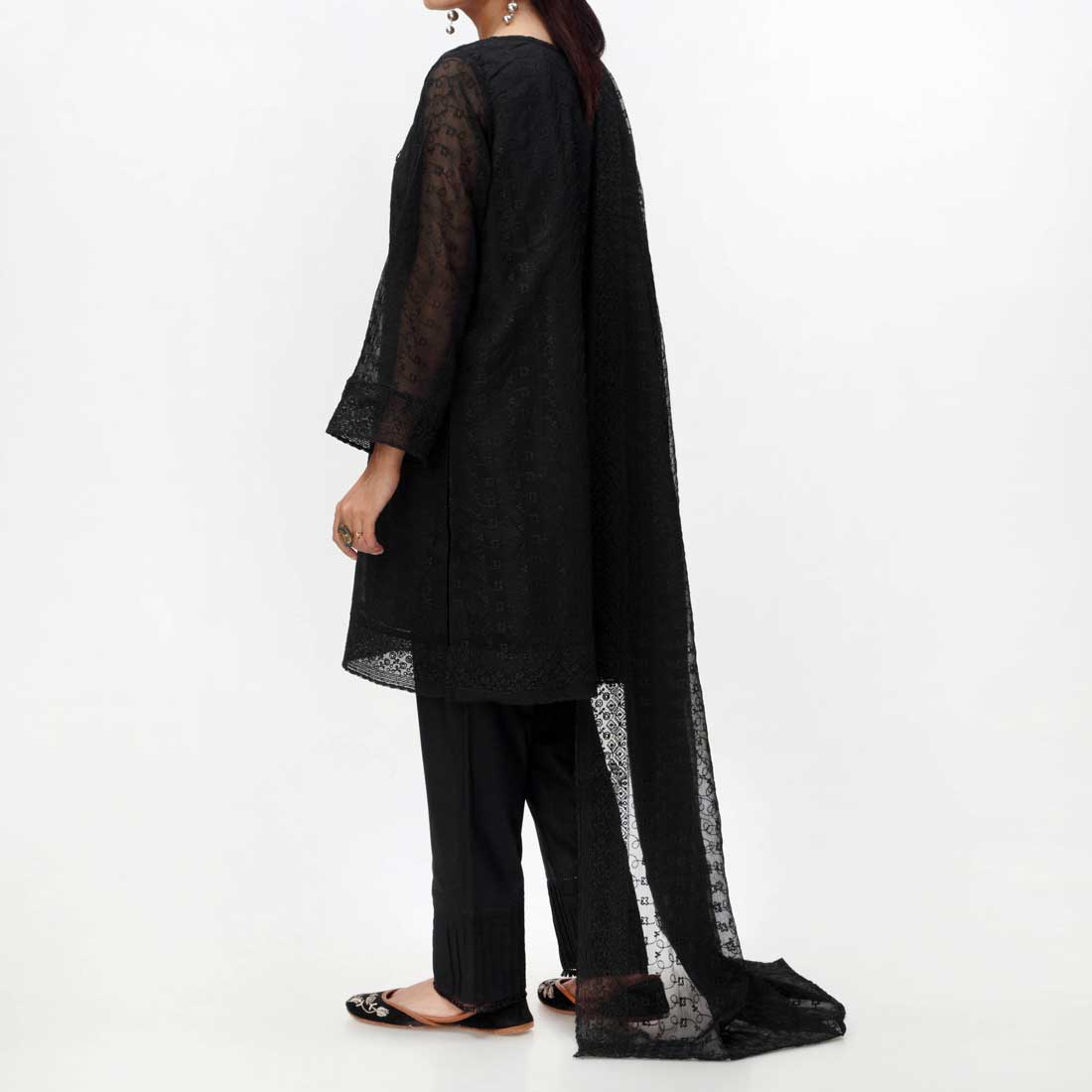 2PC- Embroidered Chiffon Suit PS4234 - Image 3