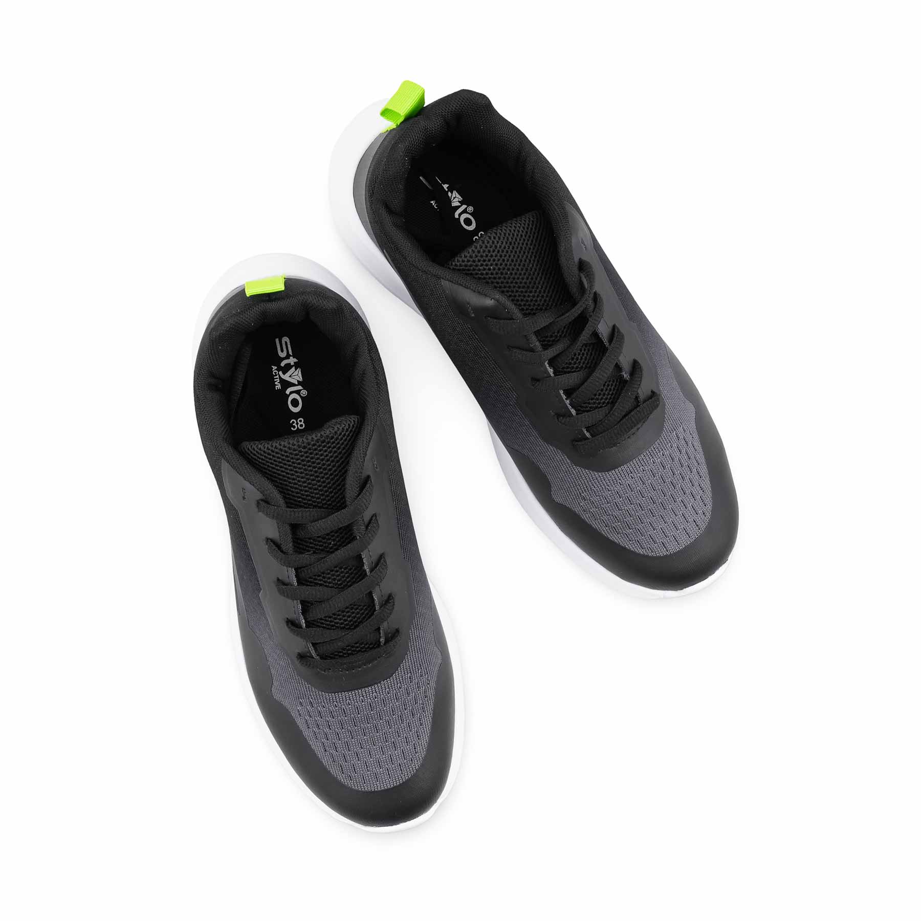 Black Athleisure Sneaker For Ladies AT7464 - Image 5