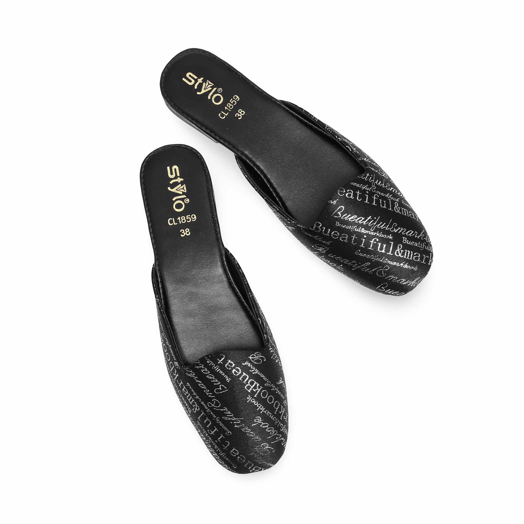 Black Mule Chappal CL1859 - Image 4