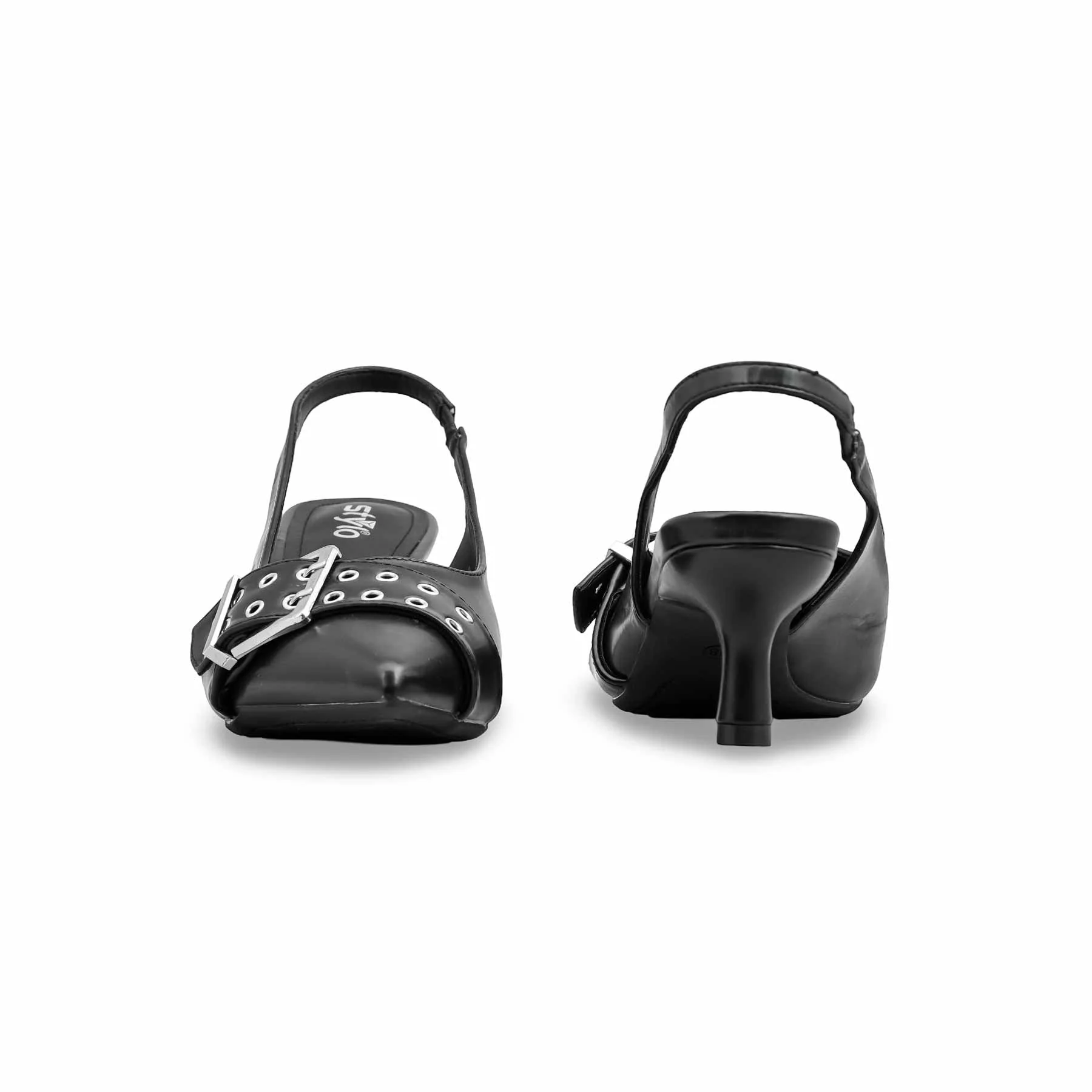 Black Back Open For Ladies WN5440 - Image 4