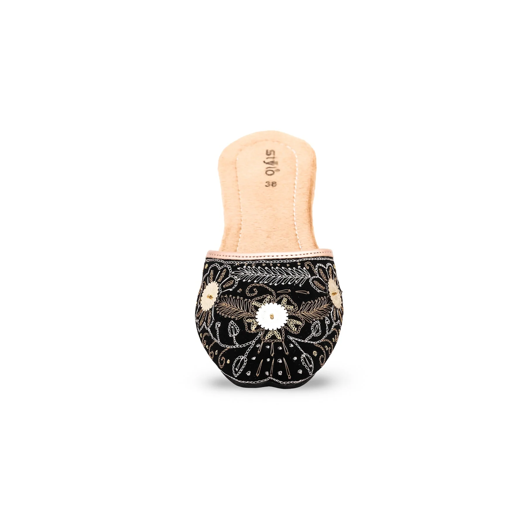 Black Back Open Khussa EC8343 - Image 3
