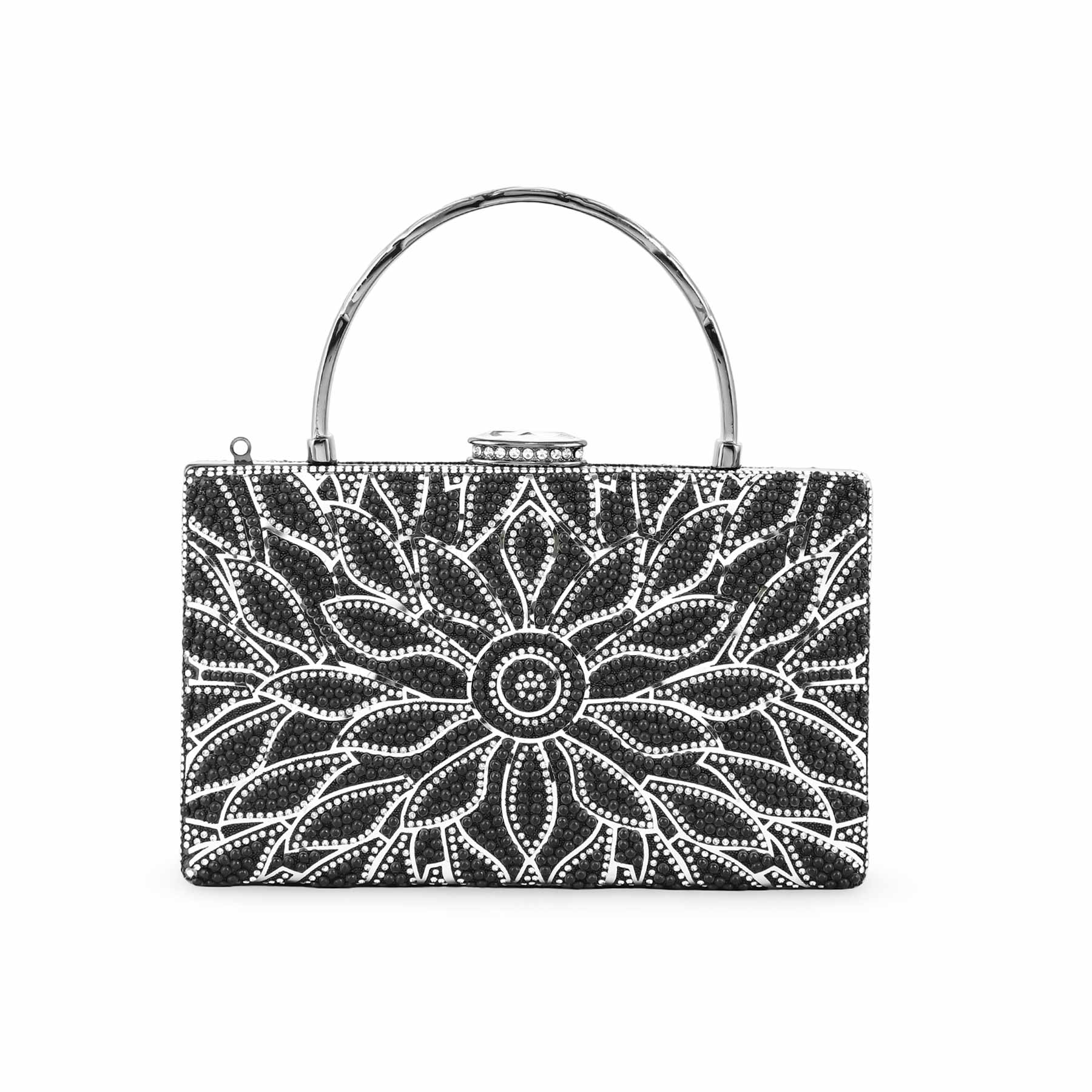 Black Bridal Clutch For Women p24257 - Image 2