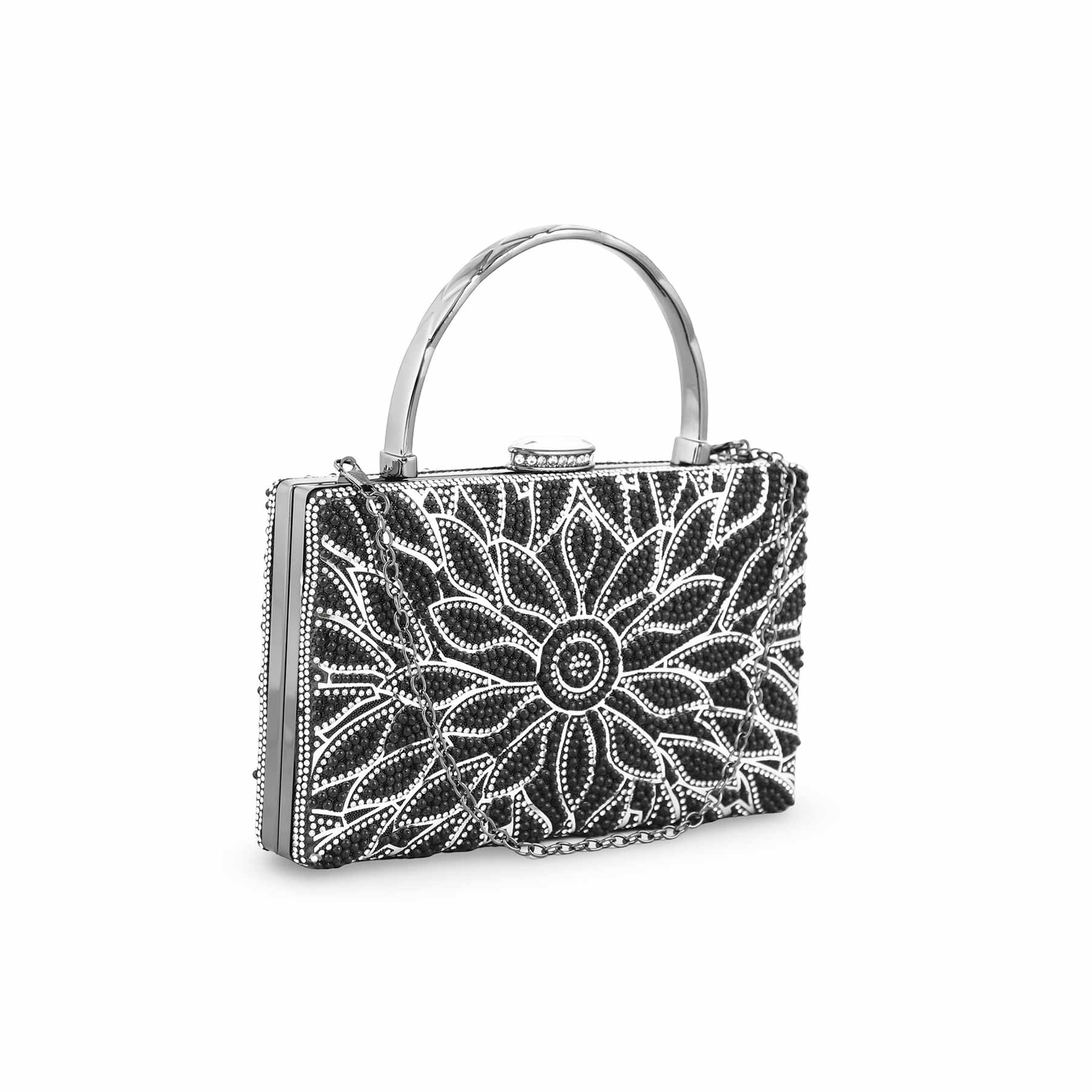 Black Bridal Clutch For Women p24257 - Image 3