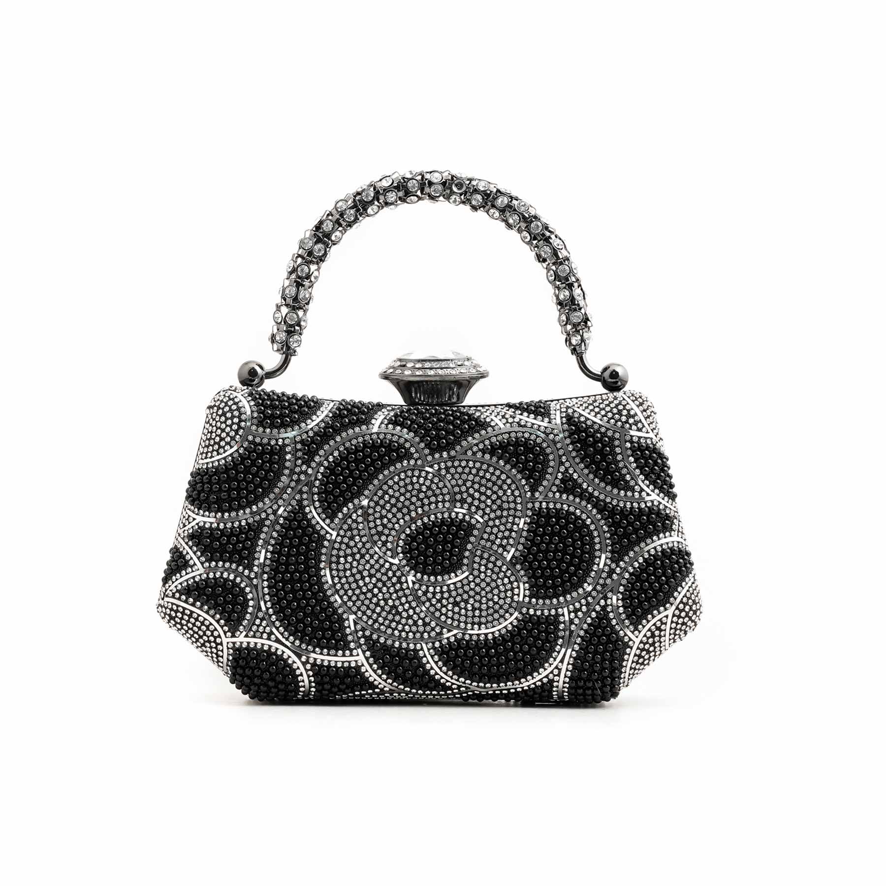 Black Bridal Clutch P24250 - Image 2