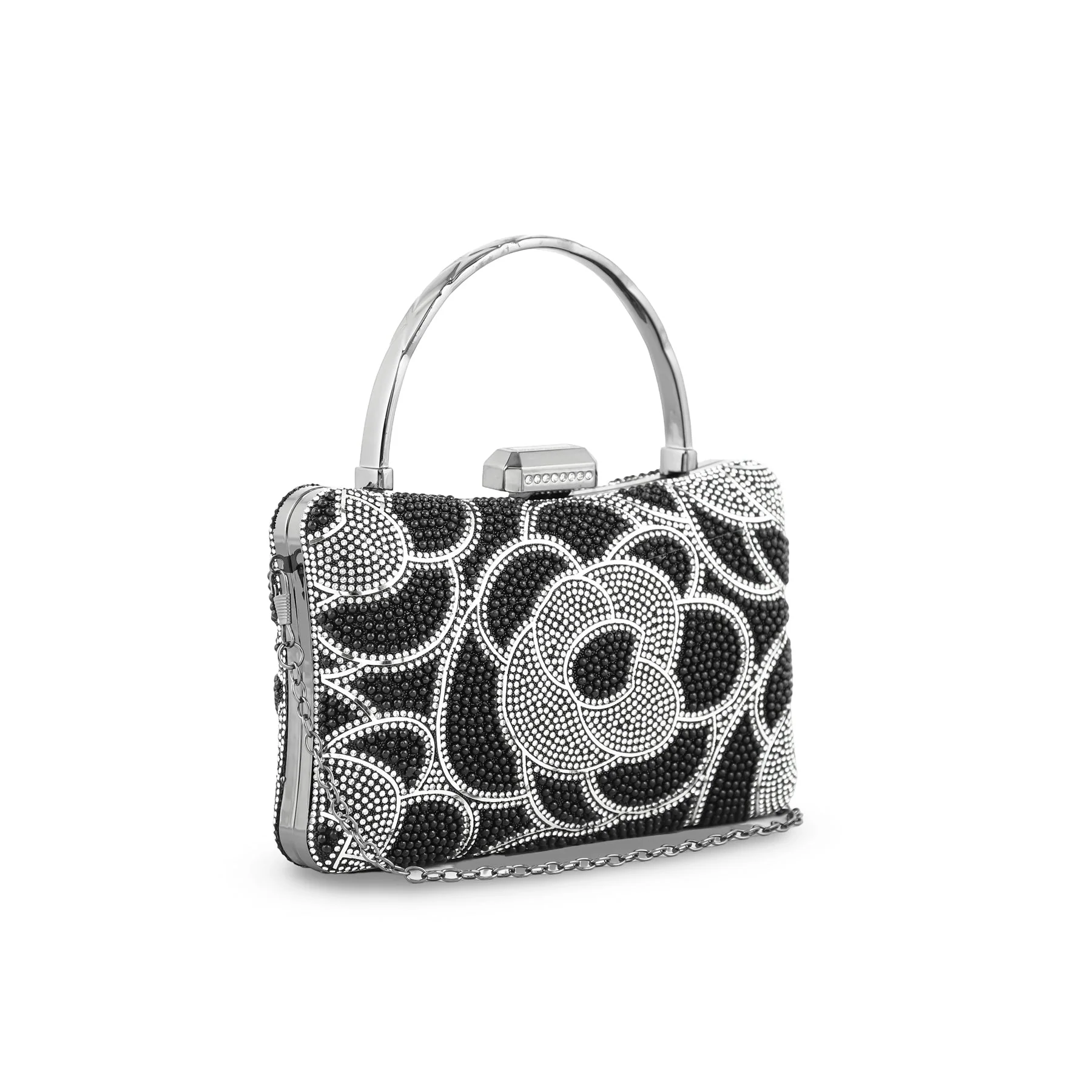 Black Bridal Clutch p24254 - Image 3