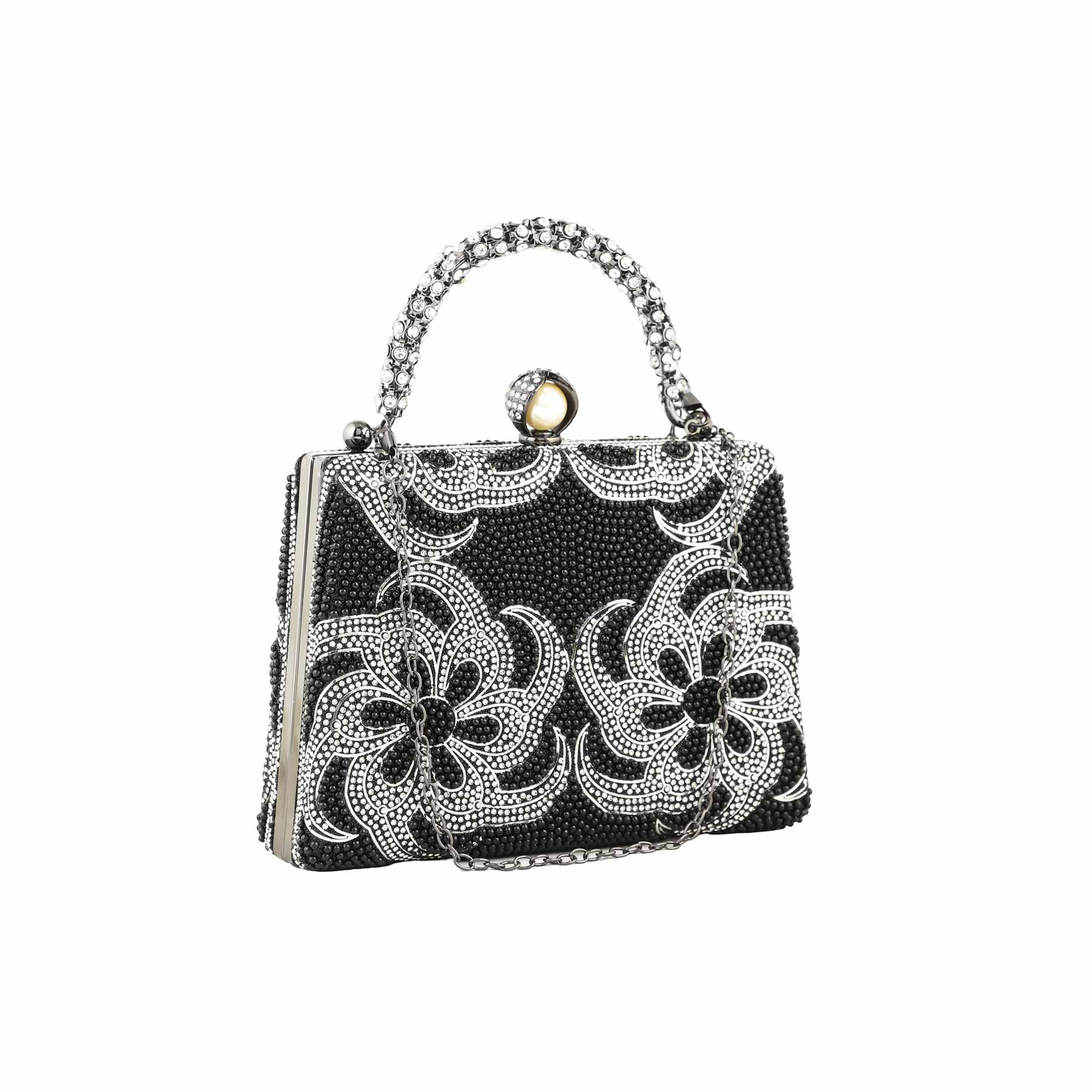 Black Bridal Clutch p24255 - Image 3