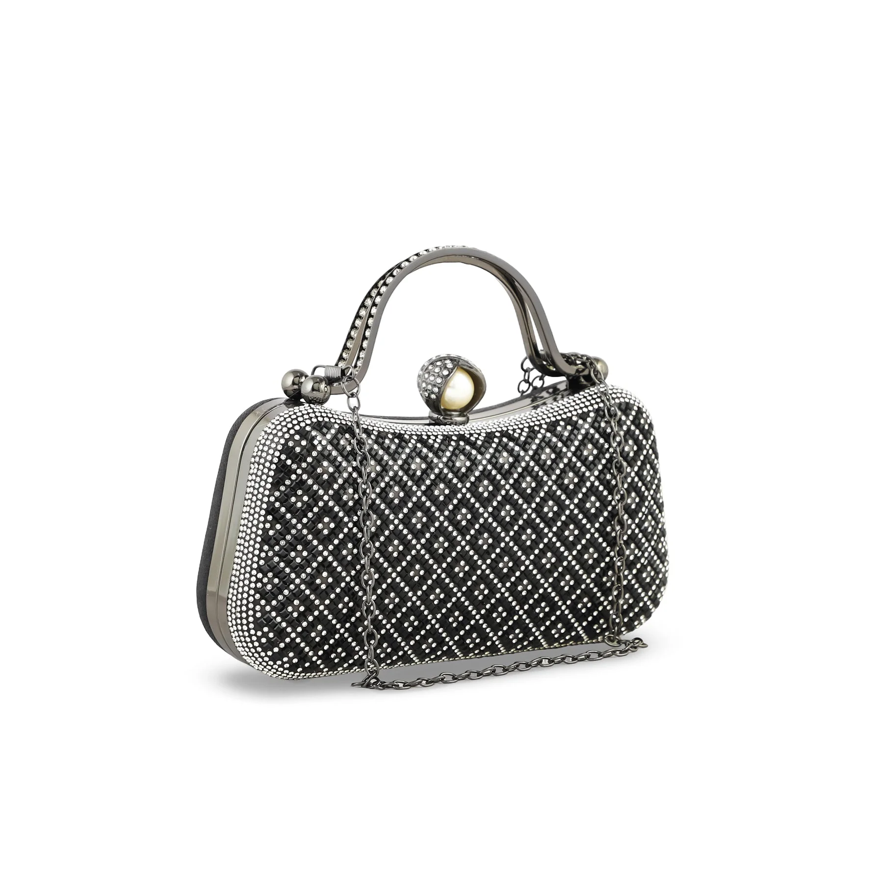 Black Bridal Clutch p24263 - Image 3