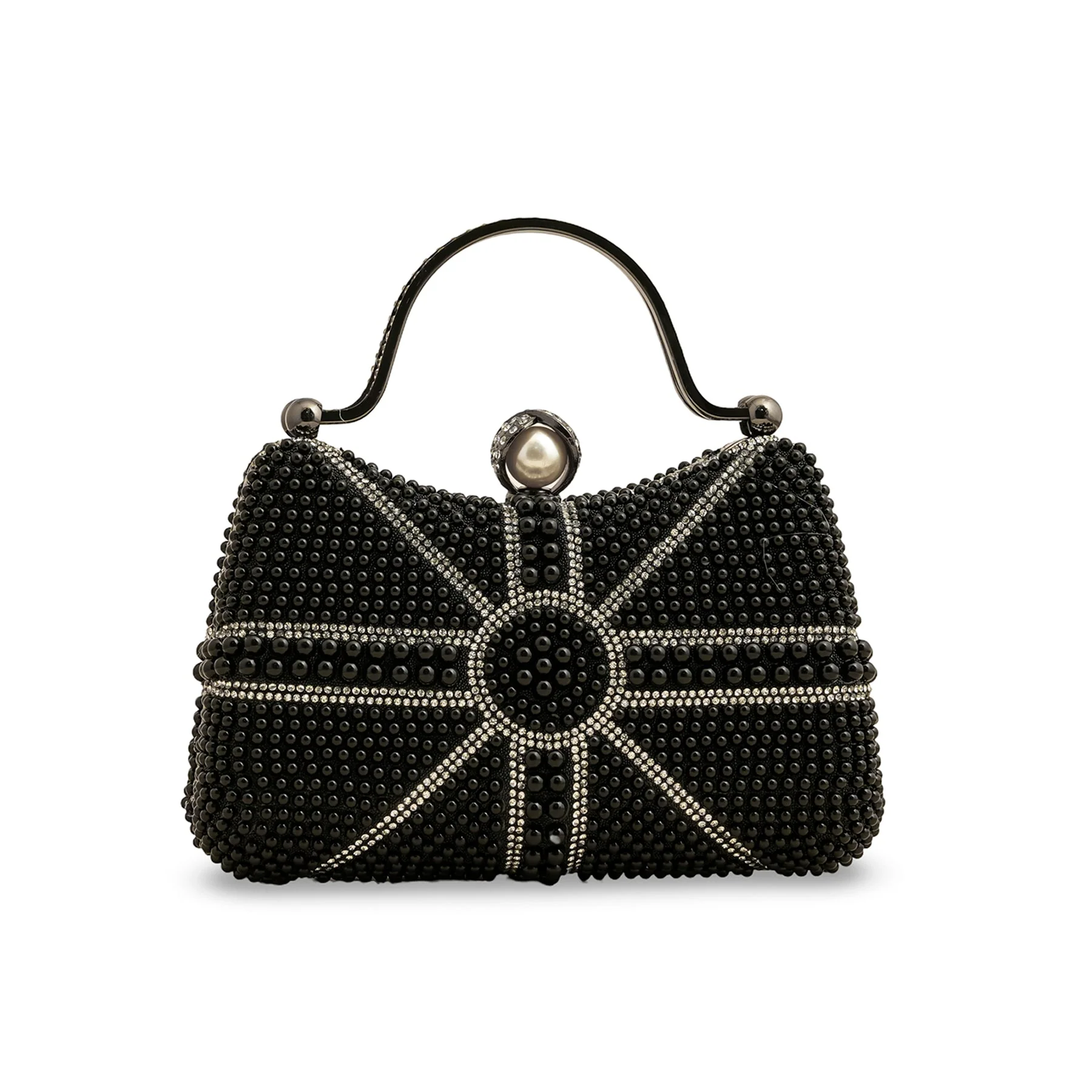 Black Bridal Clutch P24291 - Image 2