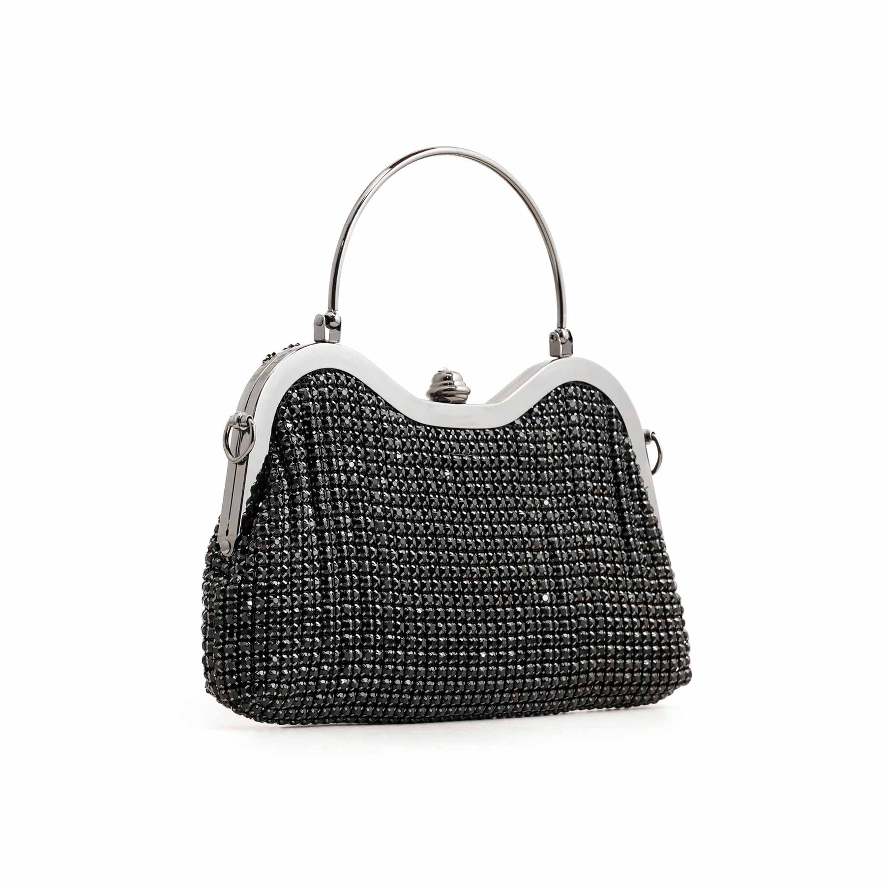 Black Bridal Clutch P24294 - Image 3