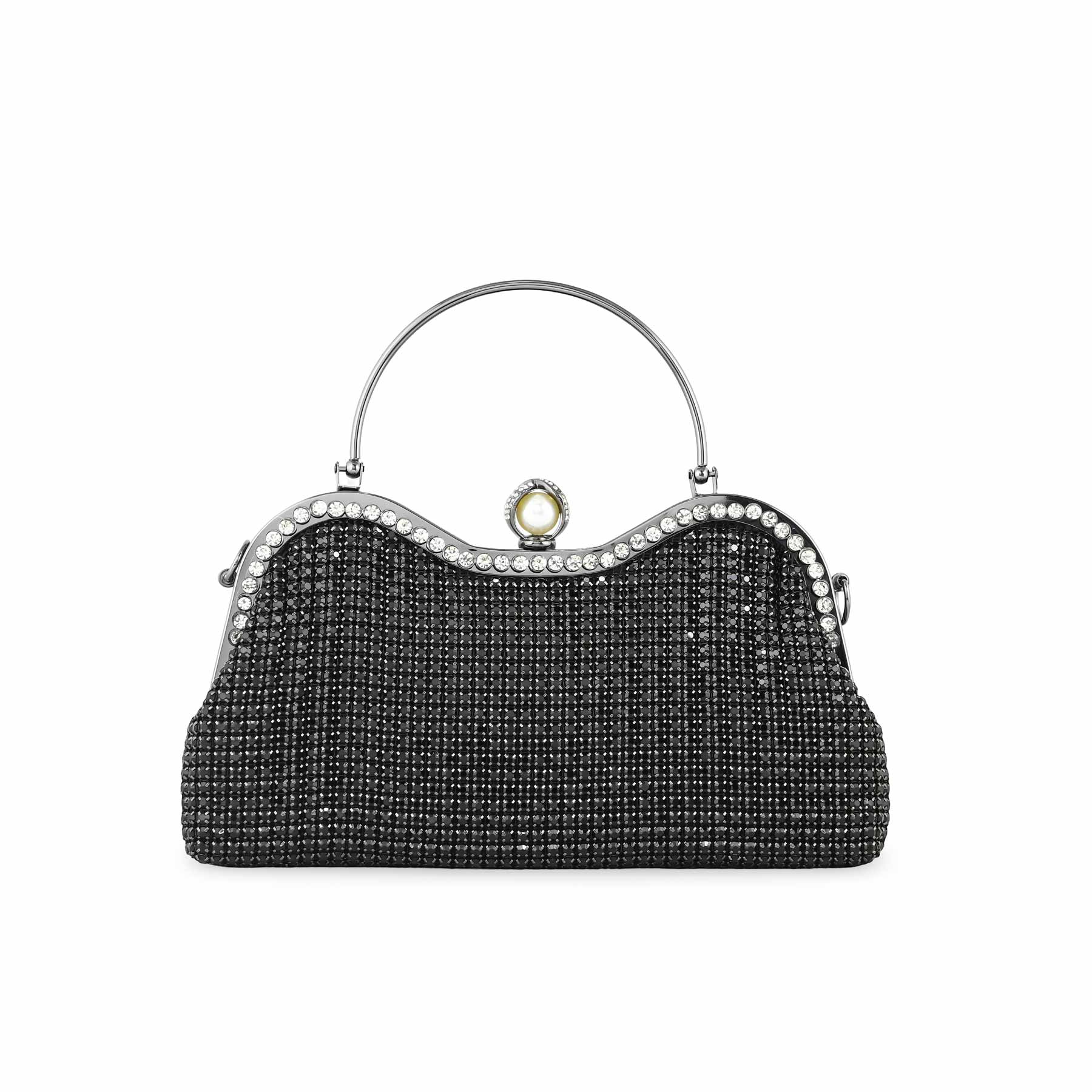 Black Bridal Clutch P24298 - Image 2