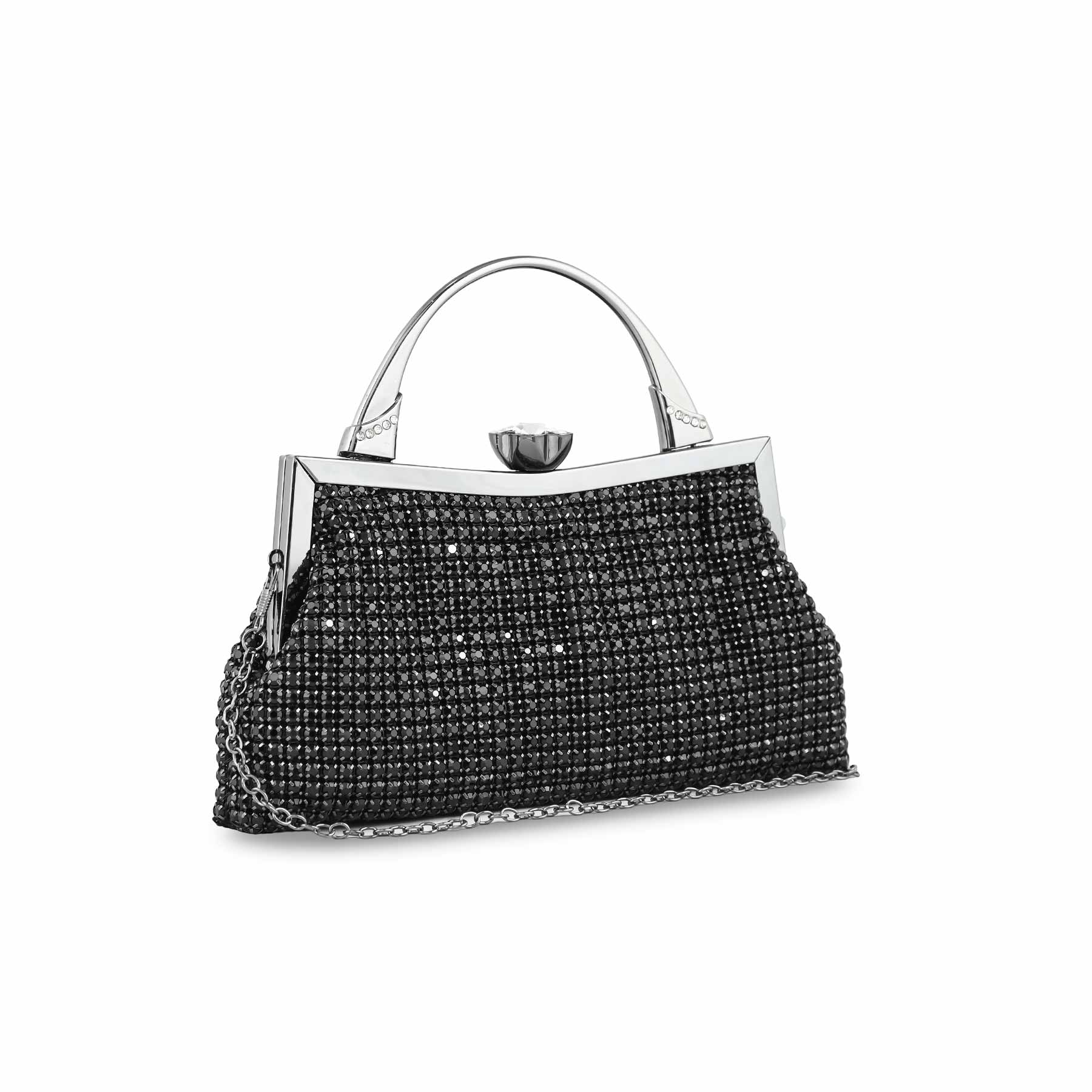 Black Bridal Clutch P24317 - Image 2