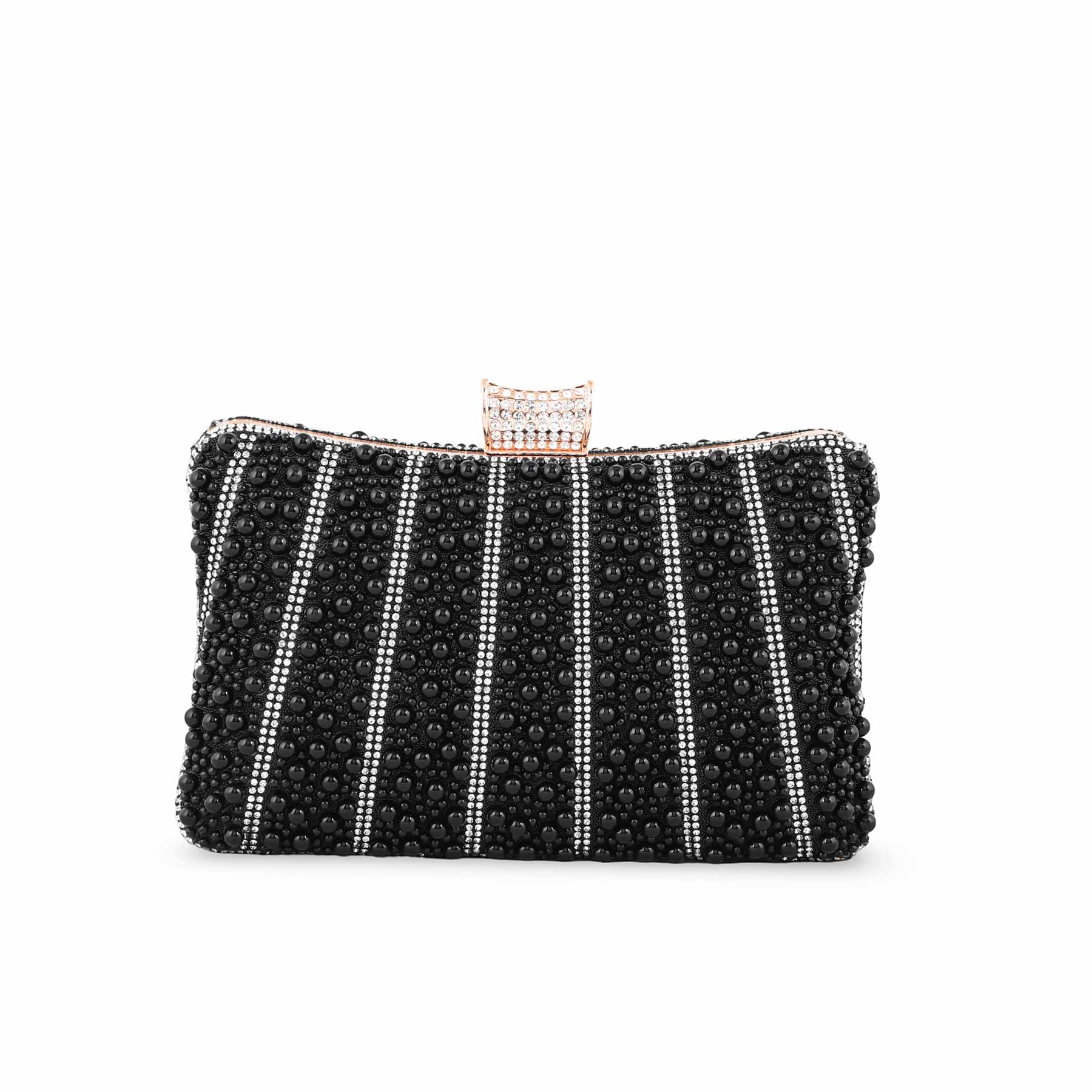 Black Bridal Clutch P24356 - Image 2