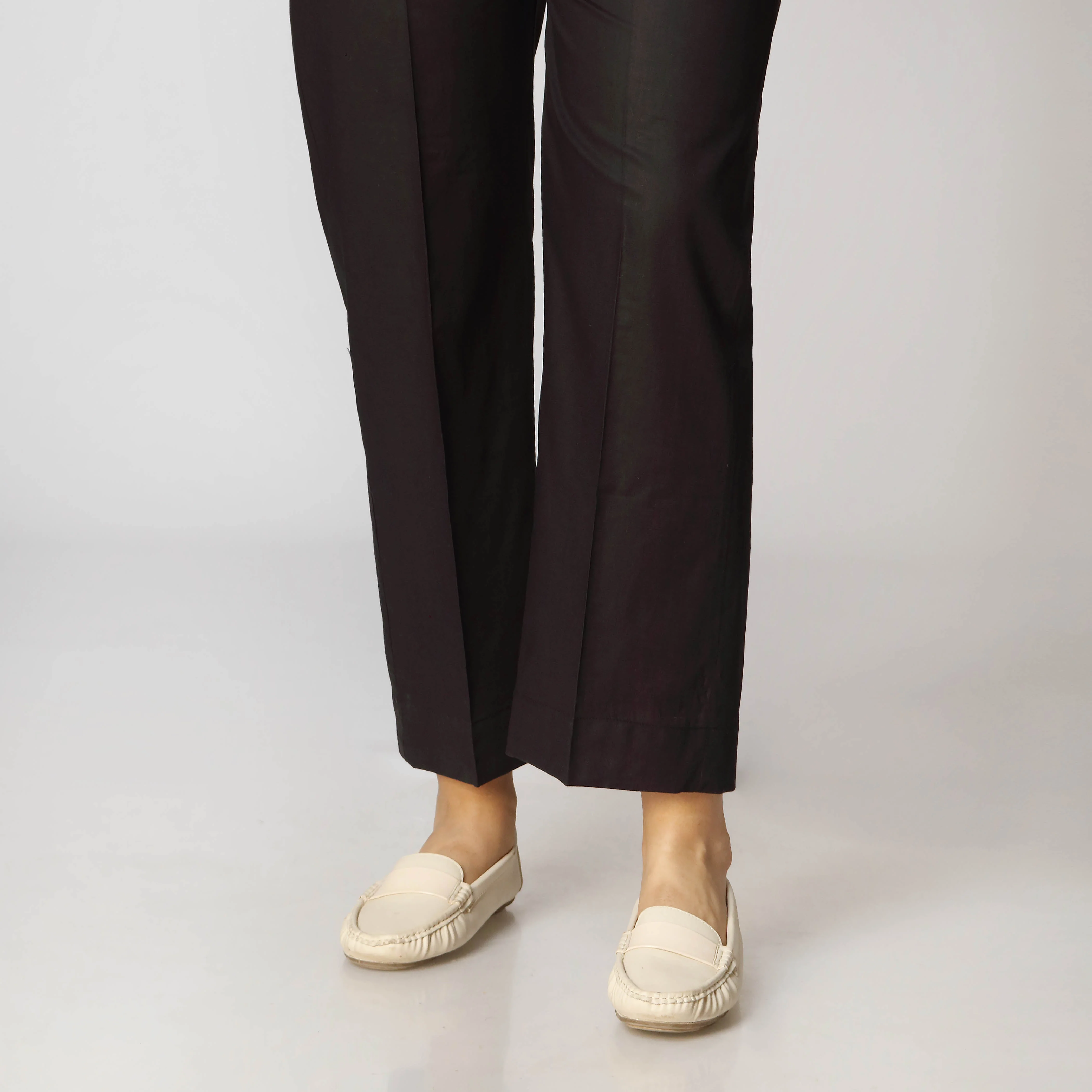 Black Cambric Straight Fit Trousers PS3510