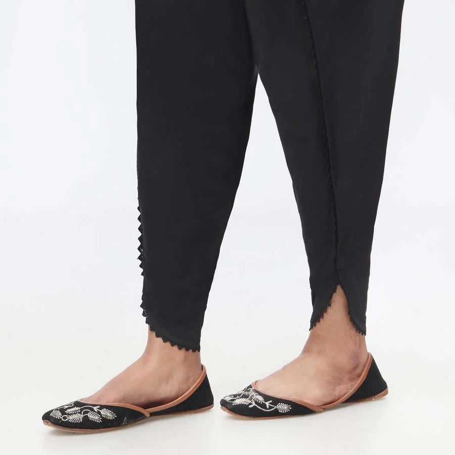 Black Cambric Tulip Shalwar PW3656 - Image 3