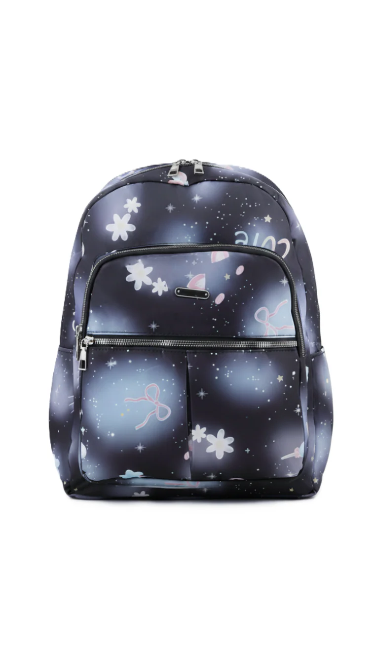 Black Casual Back Pack For Ladies P47474 - Image 3
