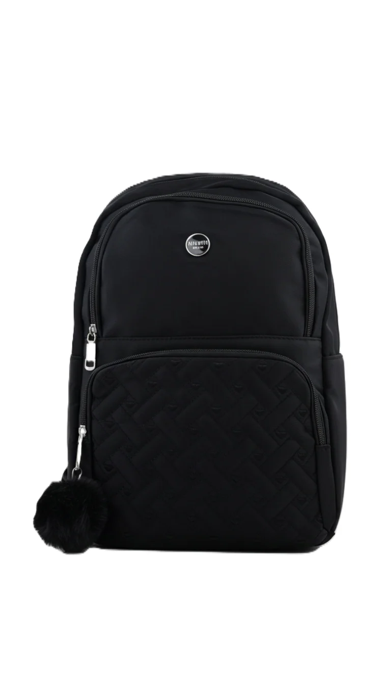 Black Casual Back Pack For Women P47473 - Image 3