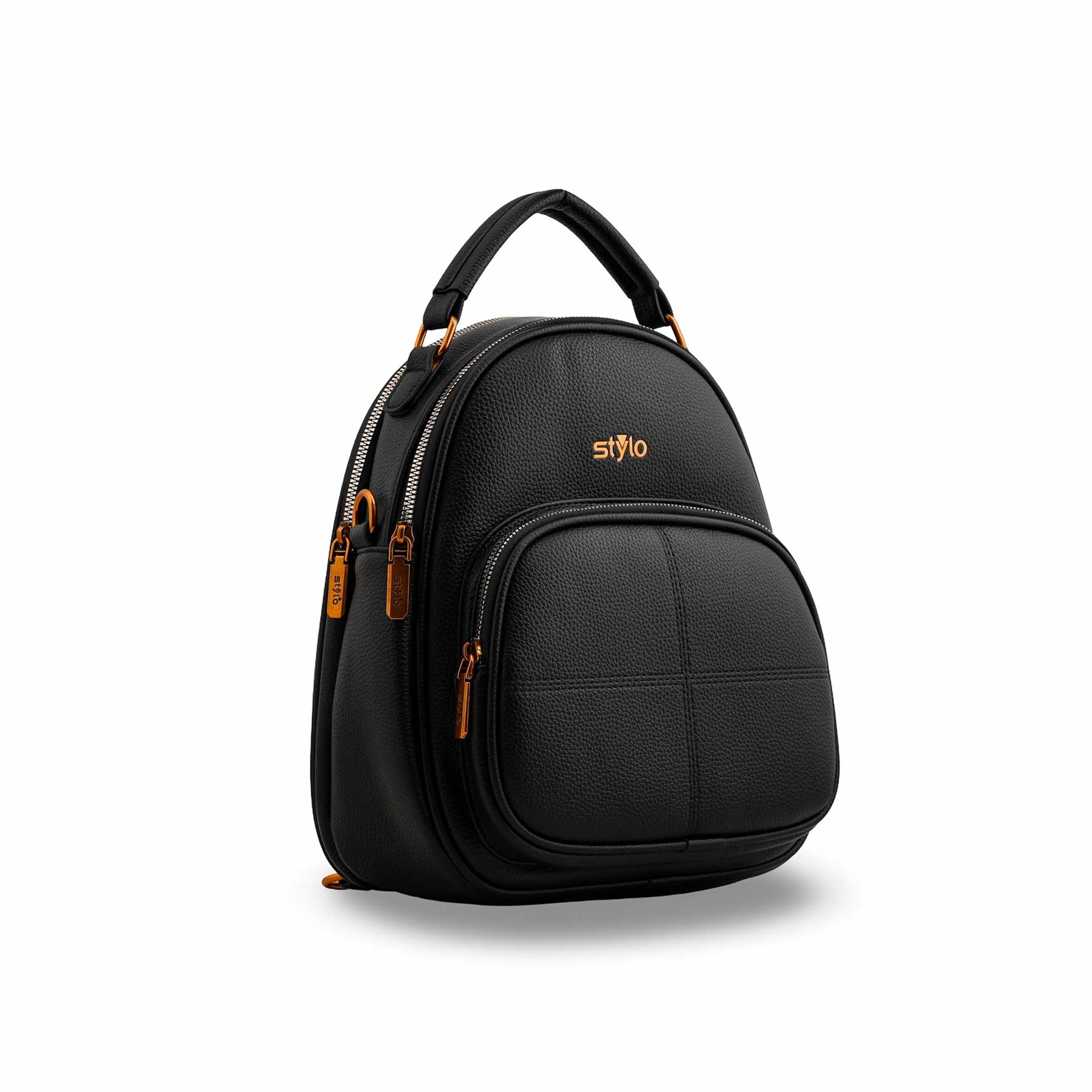 Black Casual Backpack P36389 - Image 2