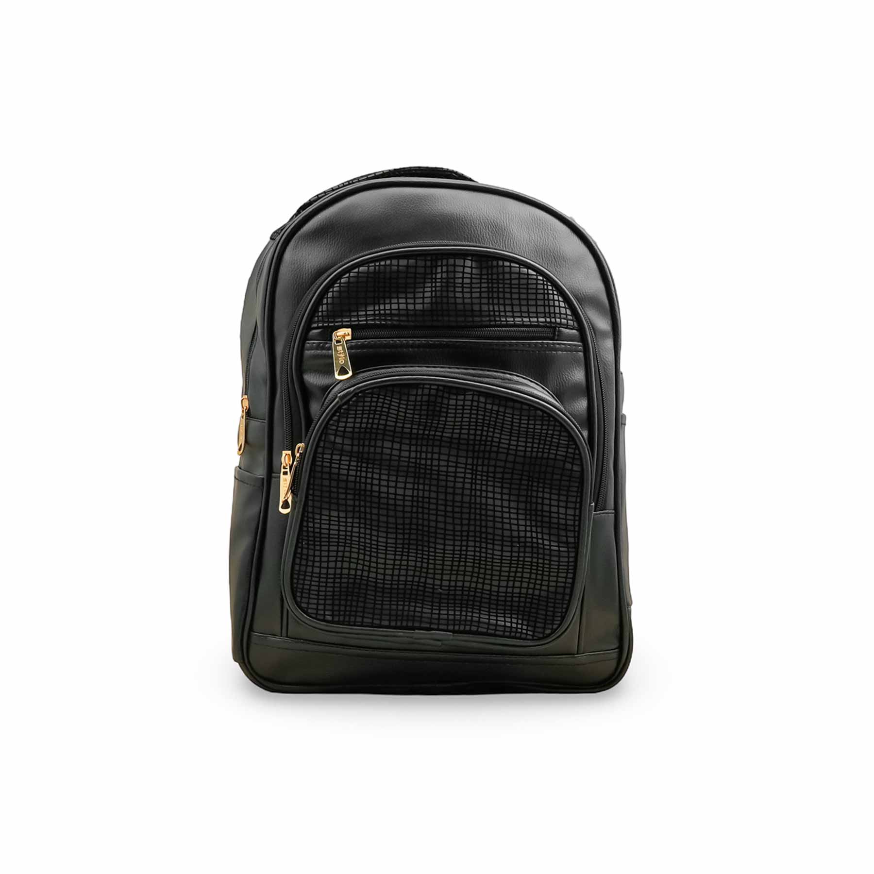 Black Casual Backpack For Women P56273 - Image 2