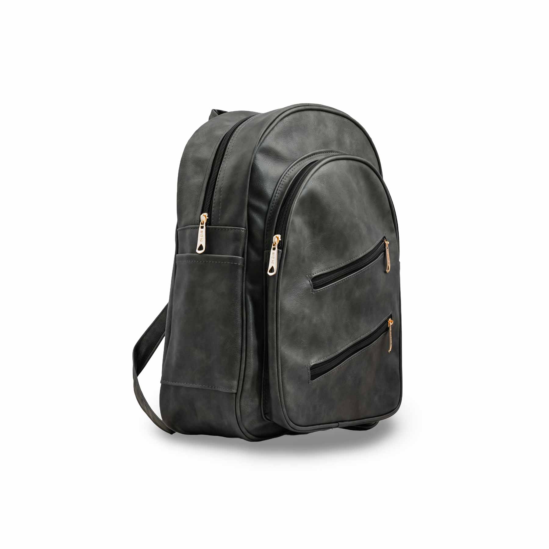 Black Casual Backpack P56217 - Image 3