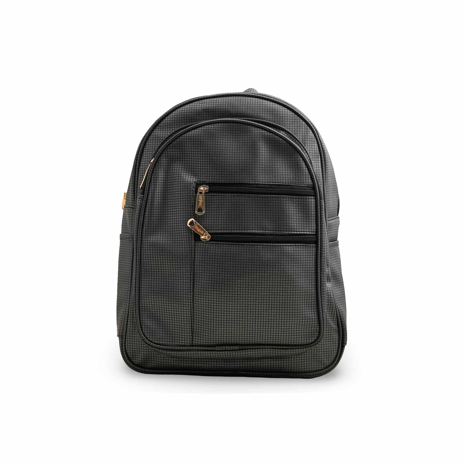 Black Casual Backpack P56219 - Image 2
