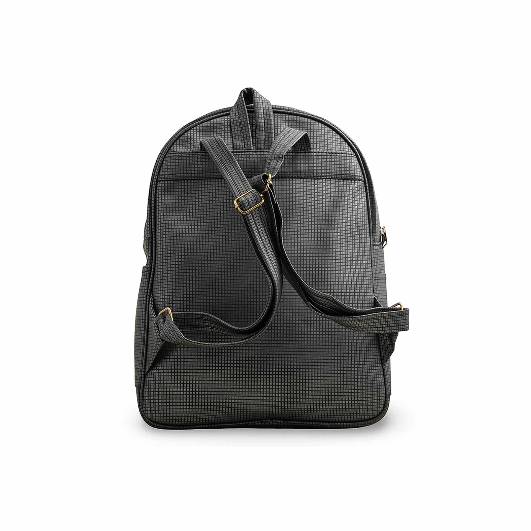 Black Casual Backpack P56219 - Image 4