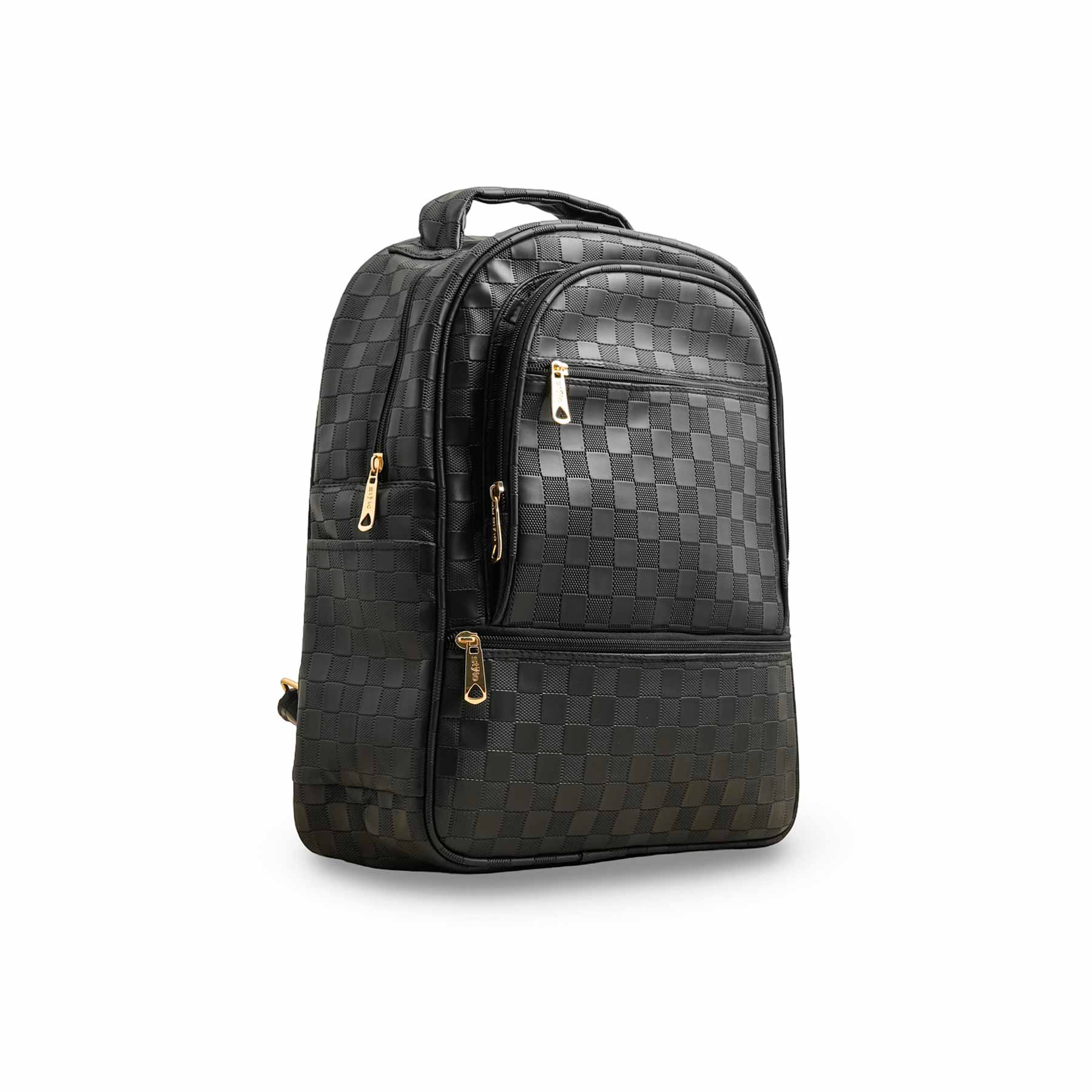 Black Casual Backpack P56274 - Image 3