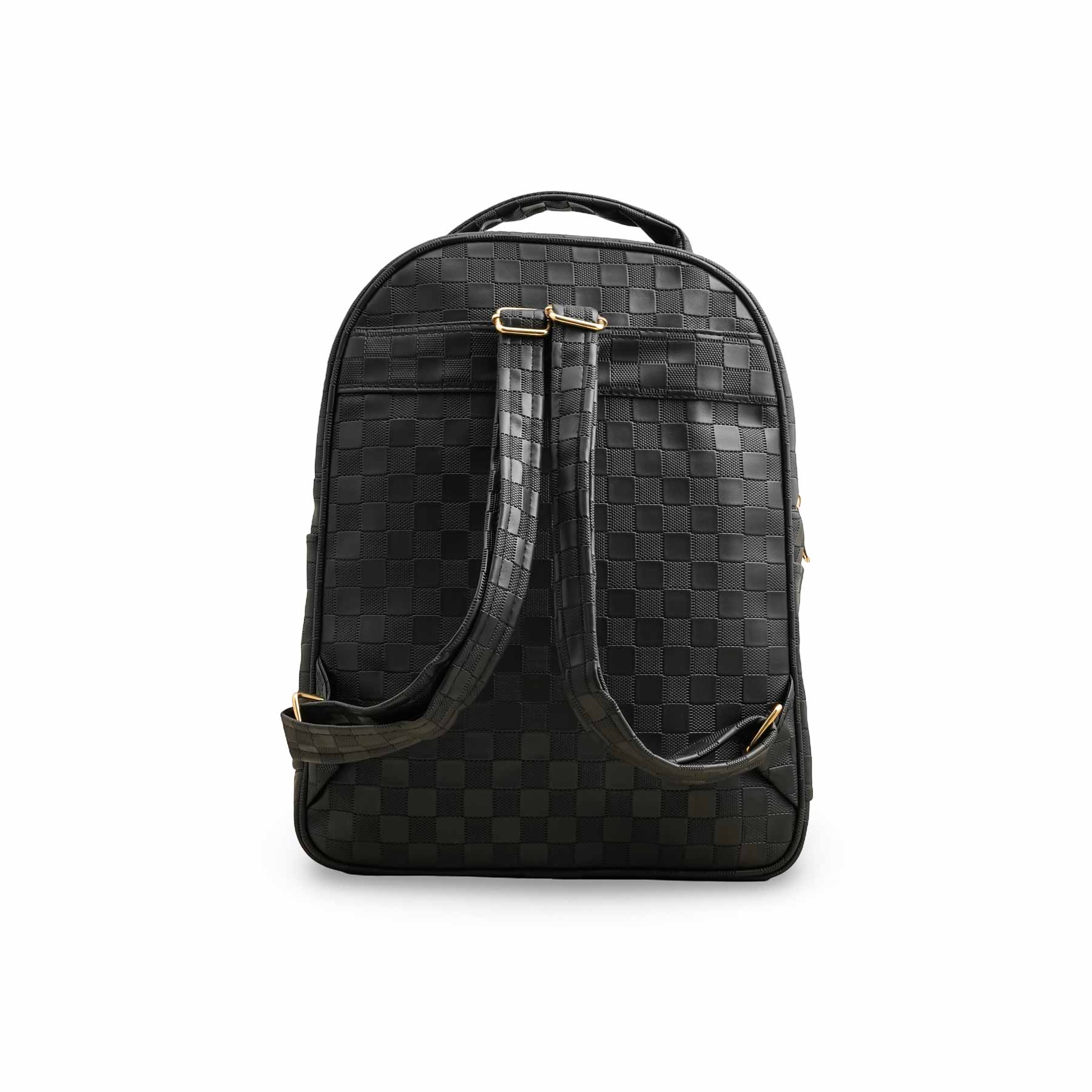 Black Casual Backpack P56274 - Image 4