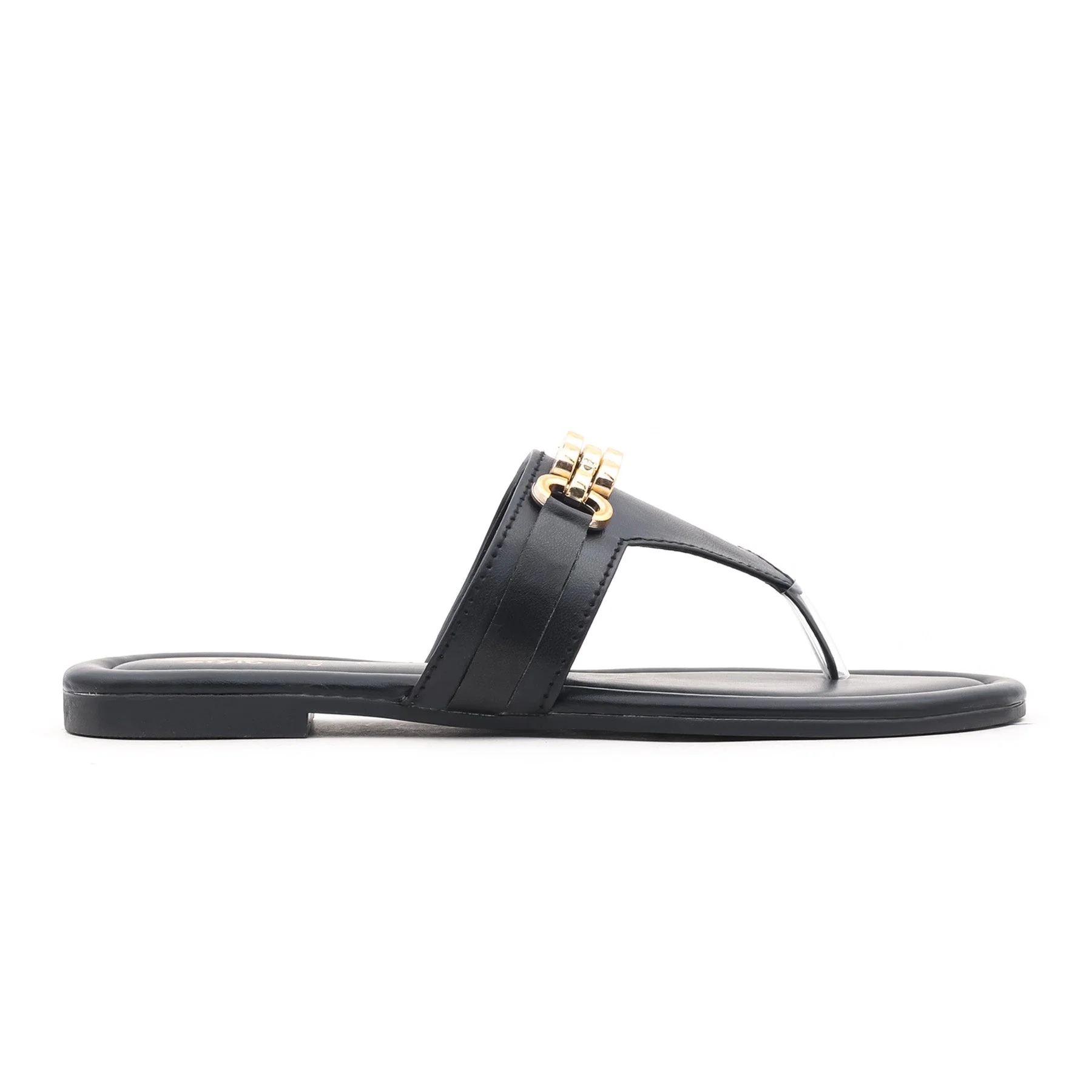 Black Casual Chappal CL1400 - Image 2