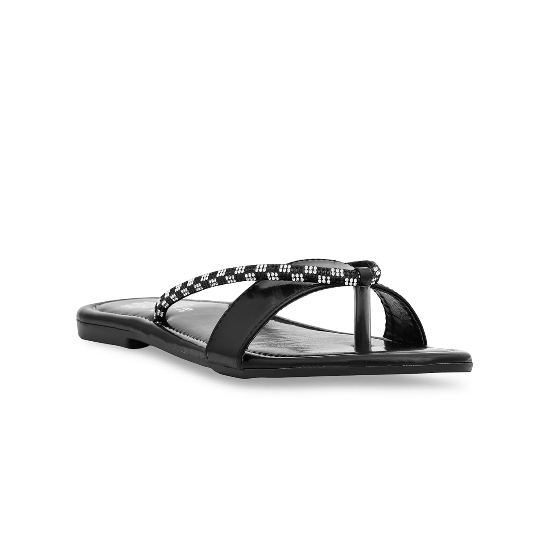Black Casual Chappal CL1812 - Image 2